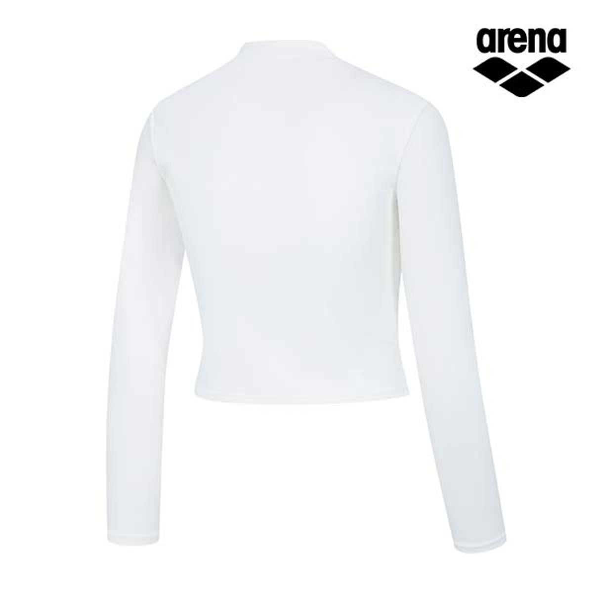 아레나(ARENA) 이니셜 레저 크롭 집업 래쉬가드 A4BL1PQ03WHT