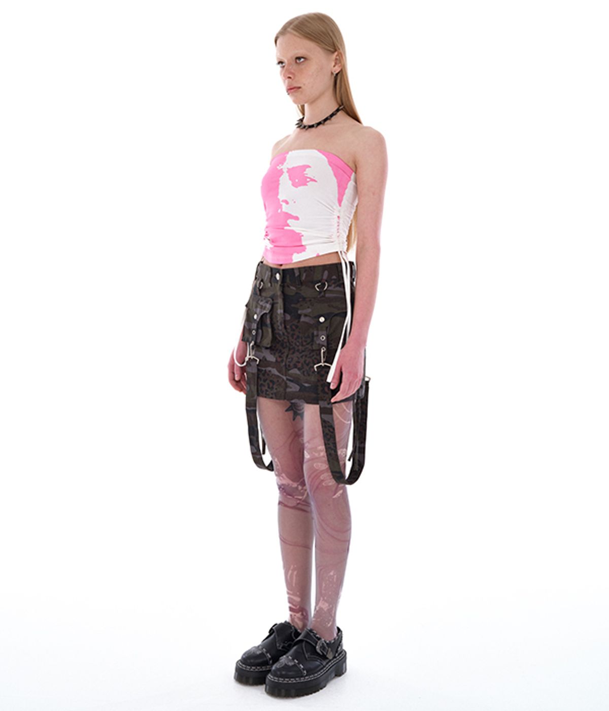 유쓰배쓰(YOUTHBATH) WOMAN GRAPHIC TUBE TOP_WHITE