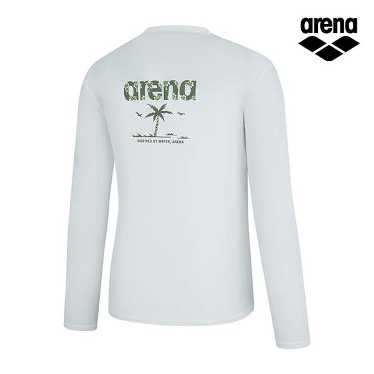 아레나(ARENA) 아일랜드 레저 집업 래쉬가드 A4BM1PR08WHT