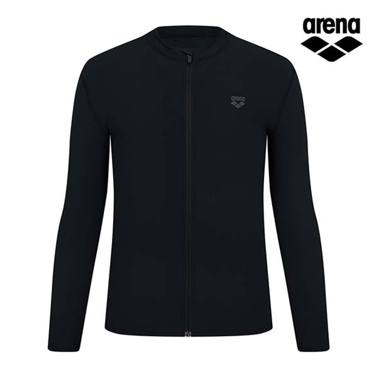 아레나(ARENA) 아일랜드 레저 집업 래쉬가드 A4BM1PR08BLK