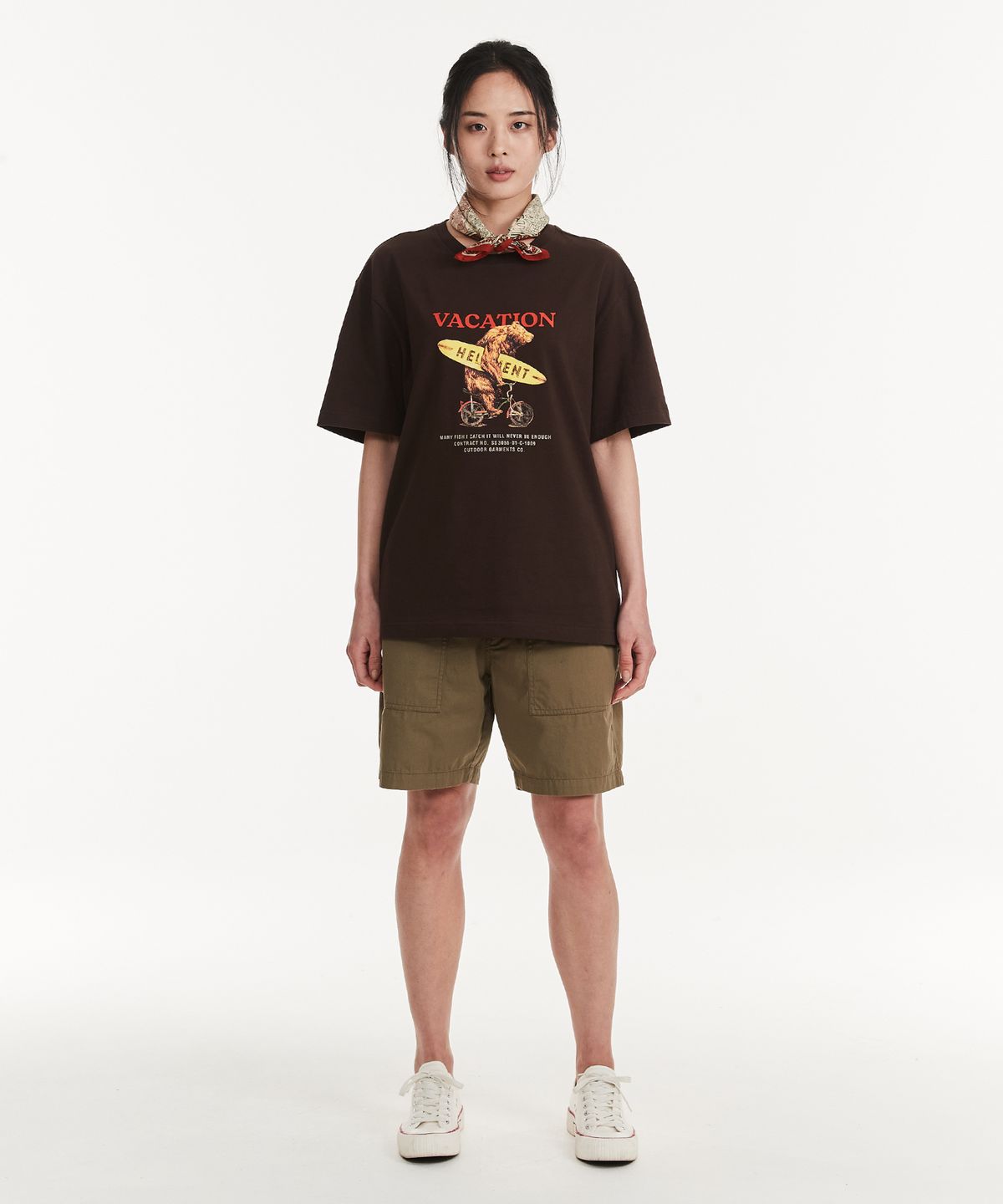 힐리먼트(HELEMENT) 익스플로어 코튼 숏팬츠 (KHAKI)