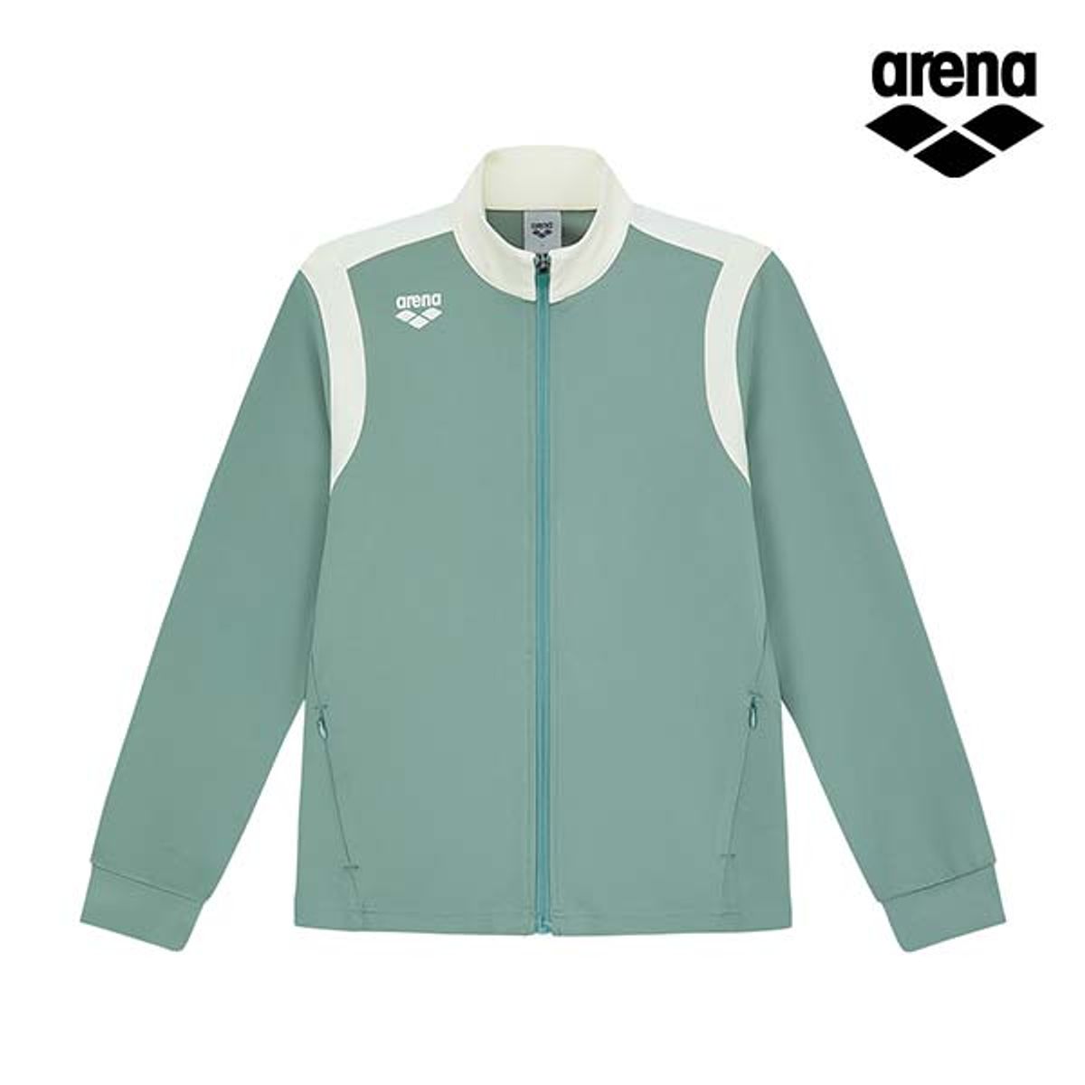 아레나(ARENA) 블록 여성 트레이닝 자켓 S4SL1SJ02TGR