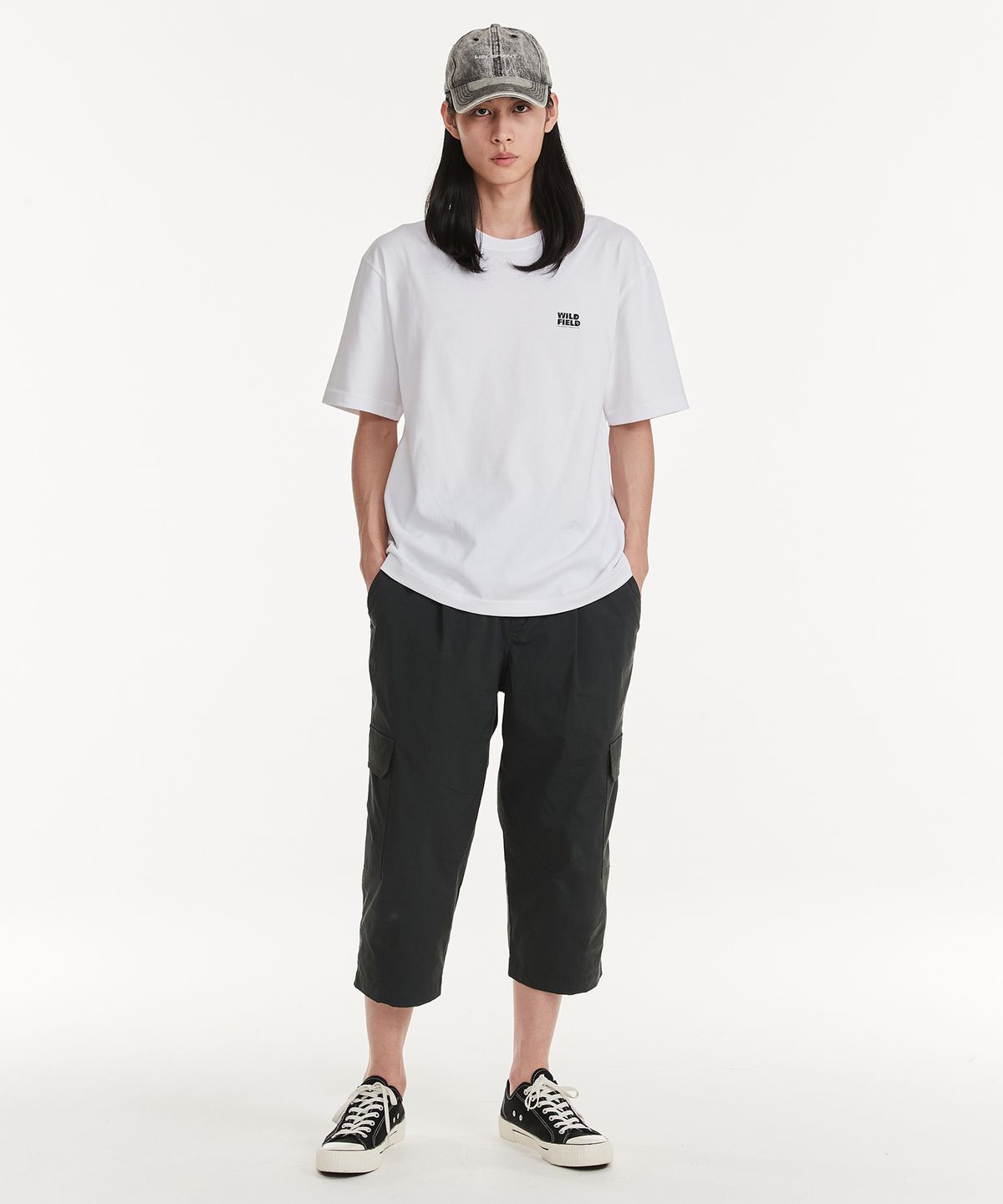 힐리먼트(HELEMENT) 와일드필드 반팔티셔츠 (WHITE)