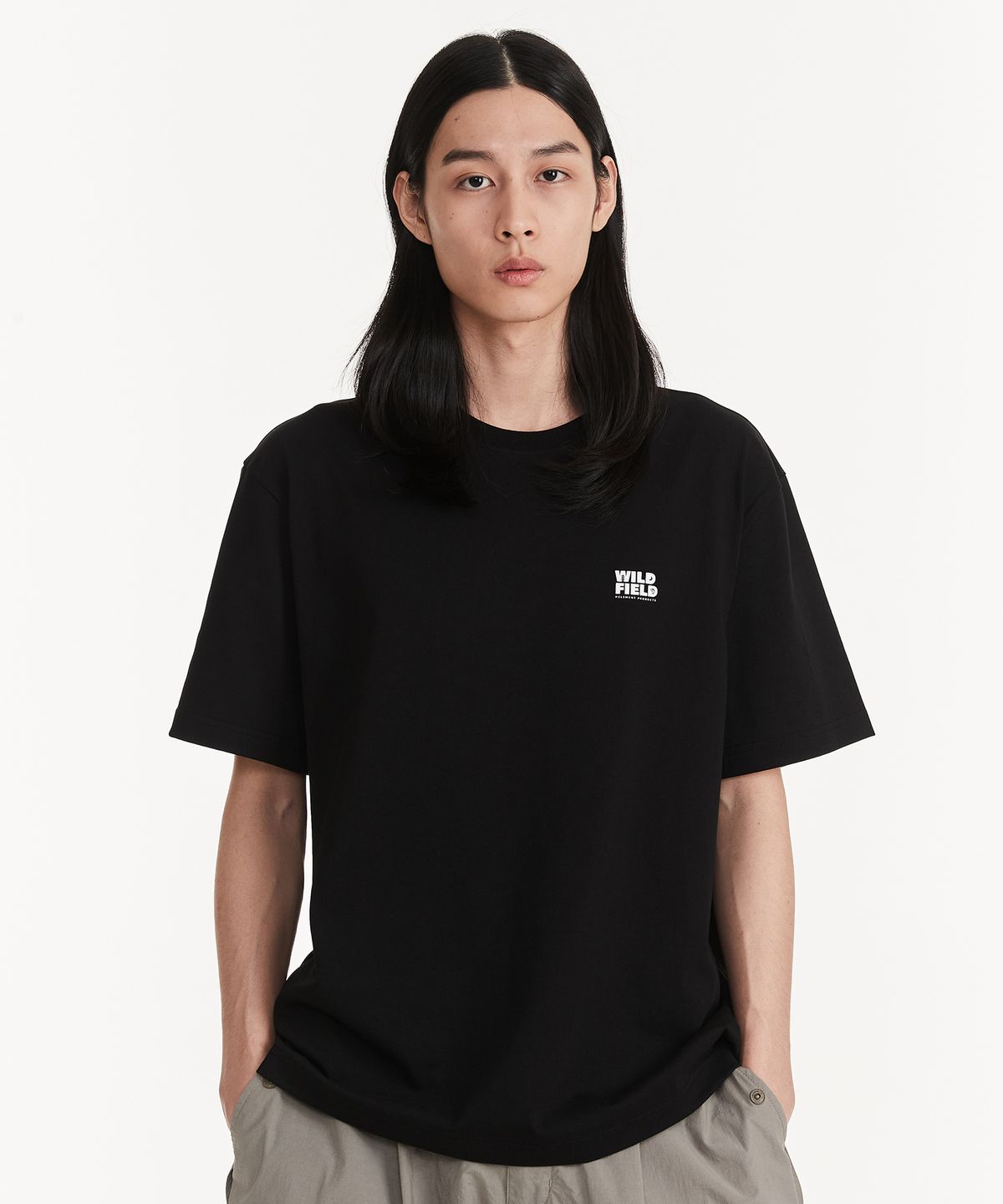 힐리먼트(HELEMENT) 와일드필드 반팔티셔츠 (BLACK)