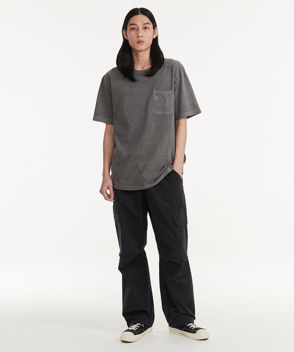 힐리먼트(HELEMENT) 스트리트 피그먼트 반팔티 (GREY)