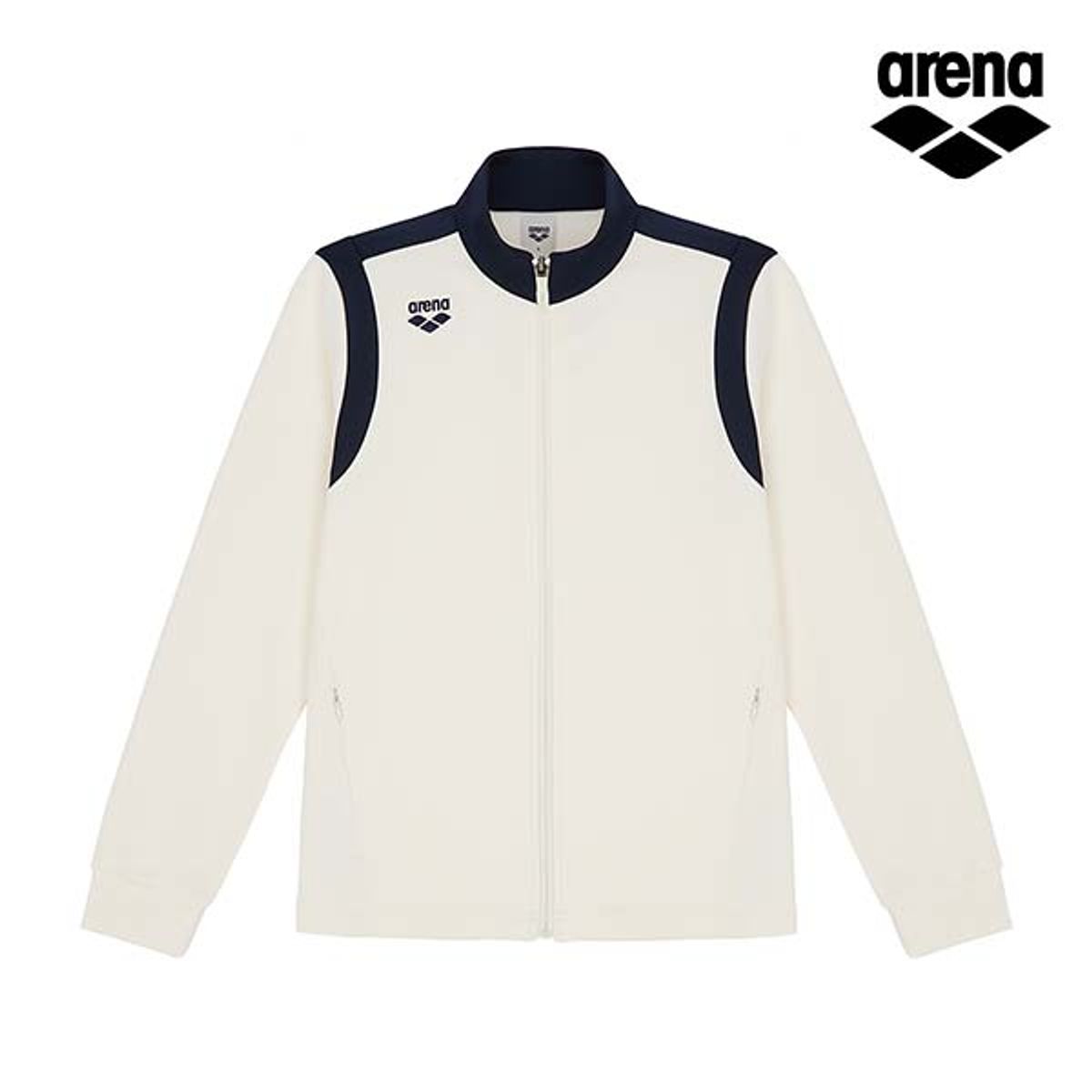아레나(ARENA) 블록 여성 트레이닝 자켓 S4SL1SJ02OWT