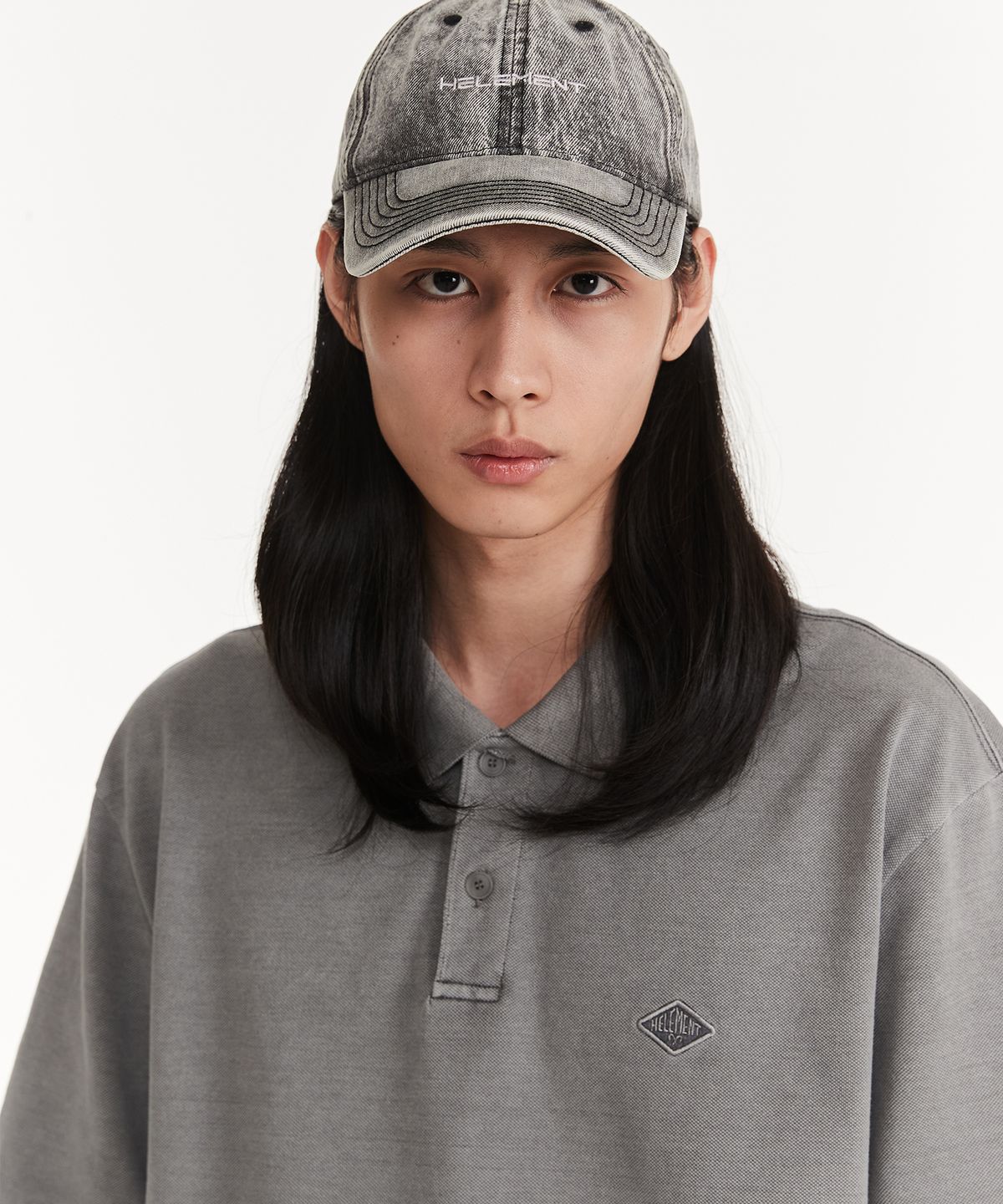 힐리먼트(HELEMENT) 오딘 피그먼트 PQ 반팔 (GREY)