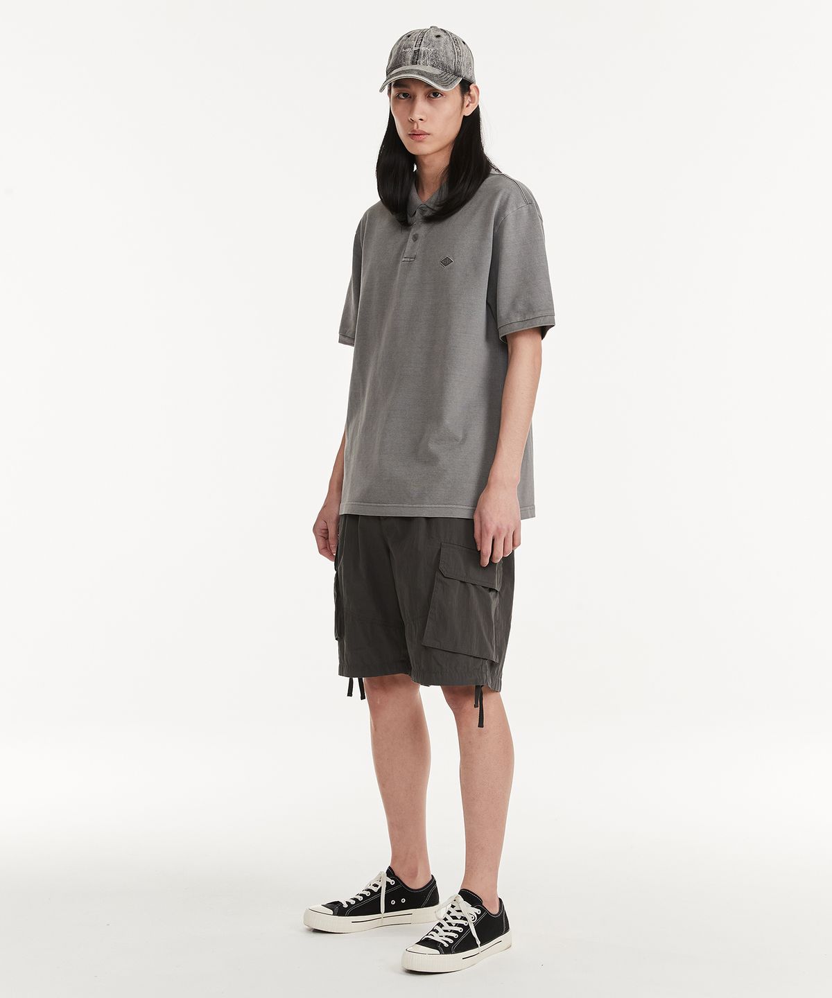 힐리먼트(HELEMENT) 오딘 피그먼트 PQ 반팔 (GREY)