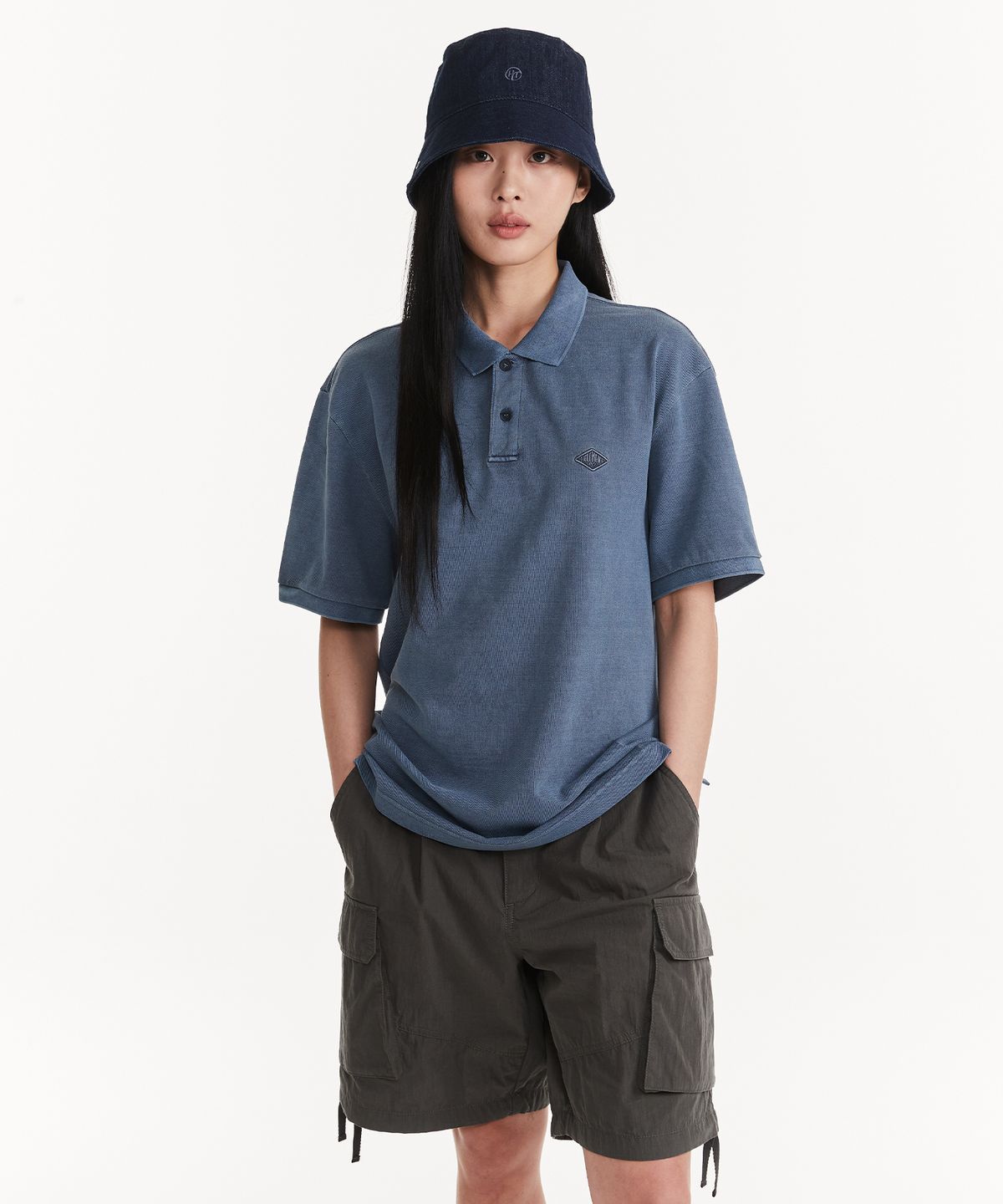 힐리먼트(HELEMENT) 오딘 피그먼트 PQ 반팔 (NAVY)