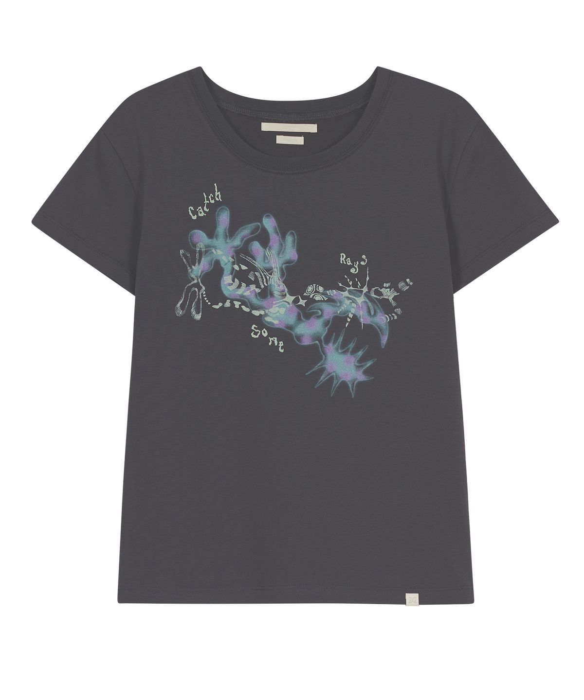 타입서비스(TYPESERVICE) Cloudy Flower T-Shirt [Charcoal]