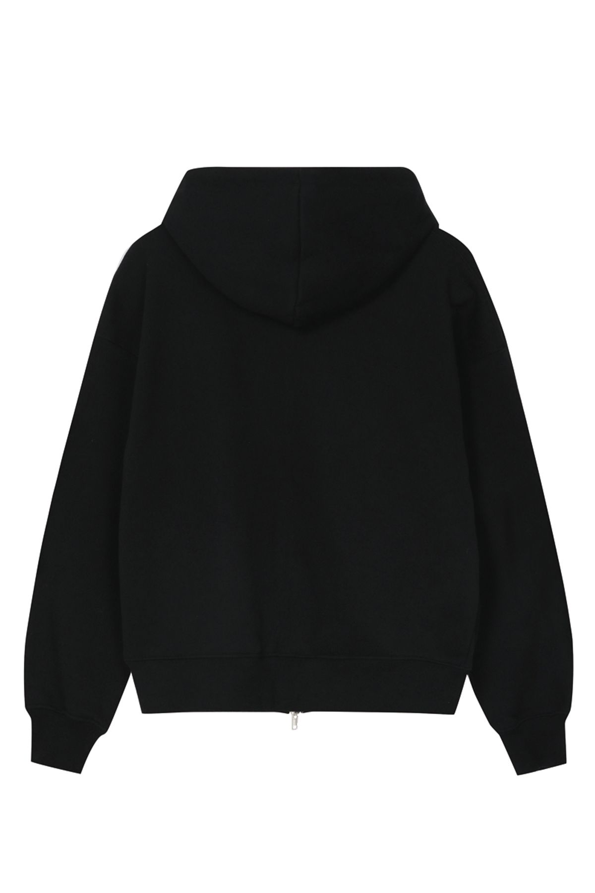어굿데이(AGOODDAY) [UNISEX]   SIGNATURE HOODIE ZIPUP MAN(BLACK)