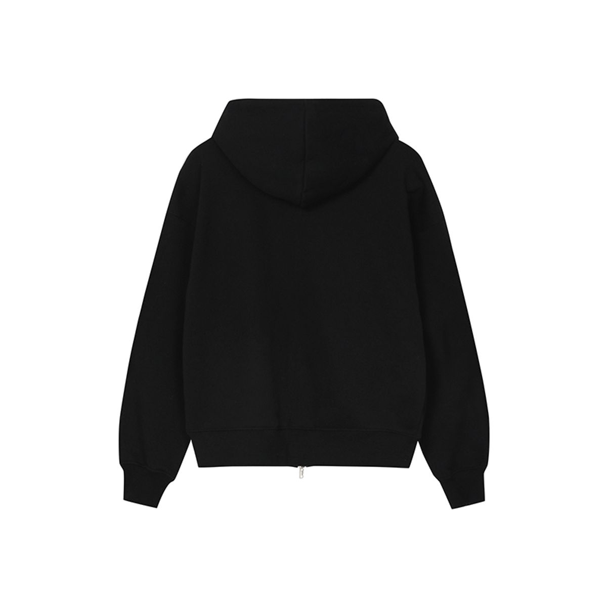 어굿데이(AGOODDAY) [UNISEX]   SIGNATURE HOODIE ZIPUP WOMAN(BLACK)