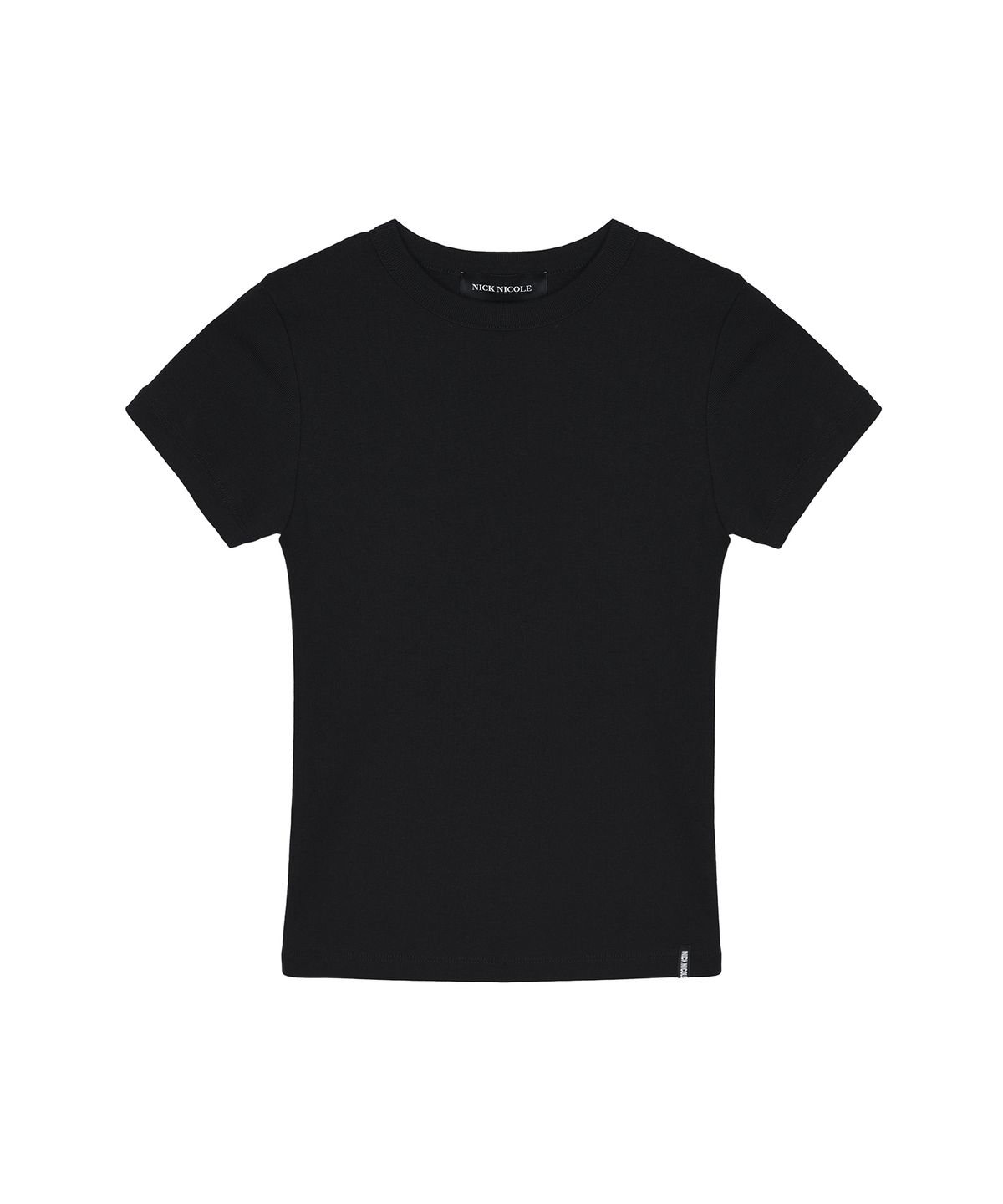 닉앤니콜(NICK&NICOLE) MINIMAL MODERN HALF TOP_BLACK