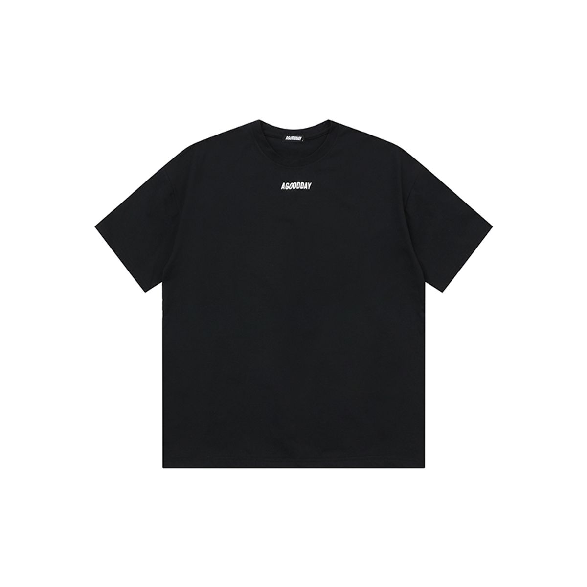 어굿데이(AGOODDAY) [UNISEX] EMBO SIGNATURE TSHIRT (BLACK)
