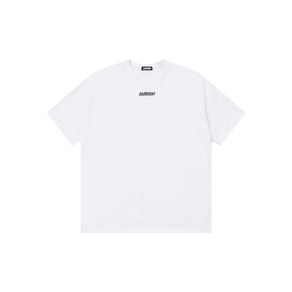 어굿데이(AGOODDAY) [UNISEX] EMBO SIGNATURE TSHIRT (WHITE)