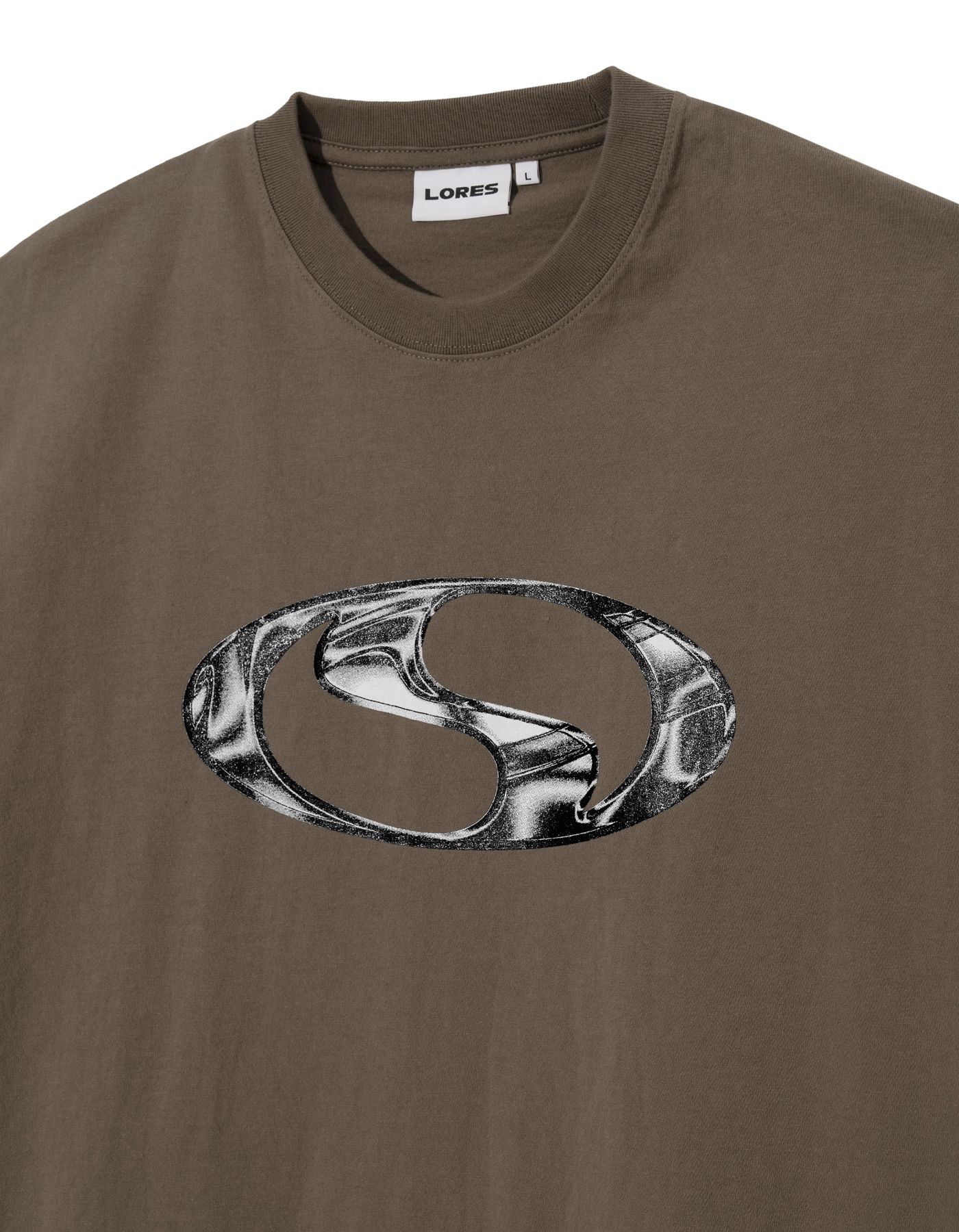 Tシャツ・カットソー LORES Advanced Chrome Logo S/S Tee SA036 LORES Advanced Chrome Logo S/S Tee - Taupe | International Store