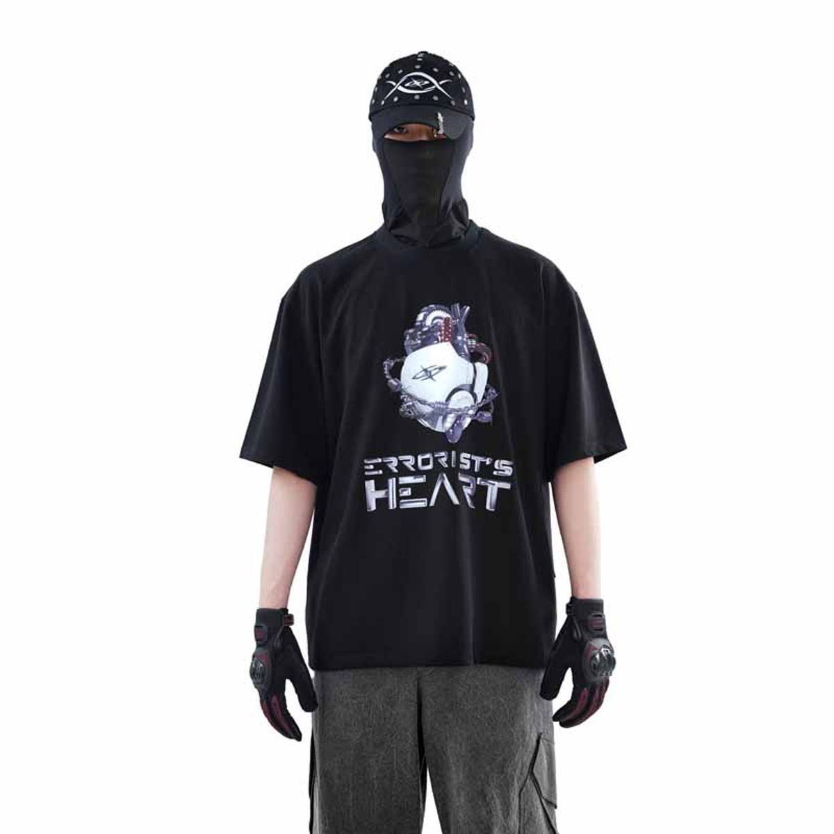 에르 바이 에러리스트(ERR BY ERRORIST) HEART T-SHIRTS [BLACK]