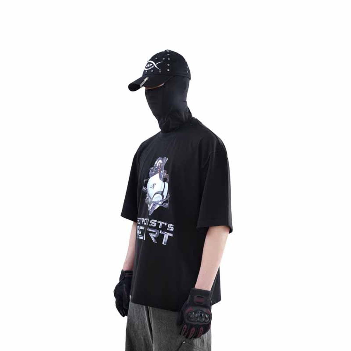 에르 바이 에러리스트(ERR BY ERRORIST) HEART T-SHIRTS [BLACK]