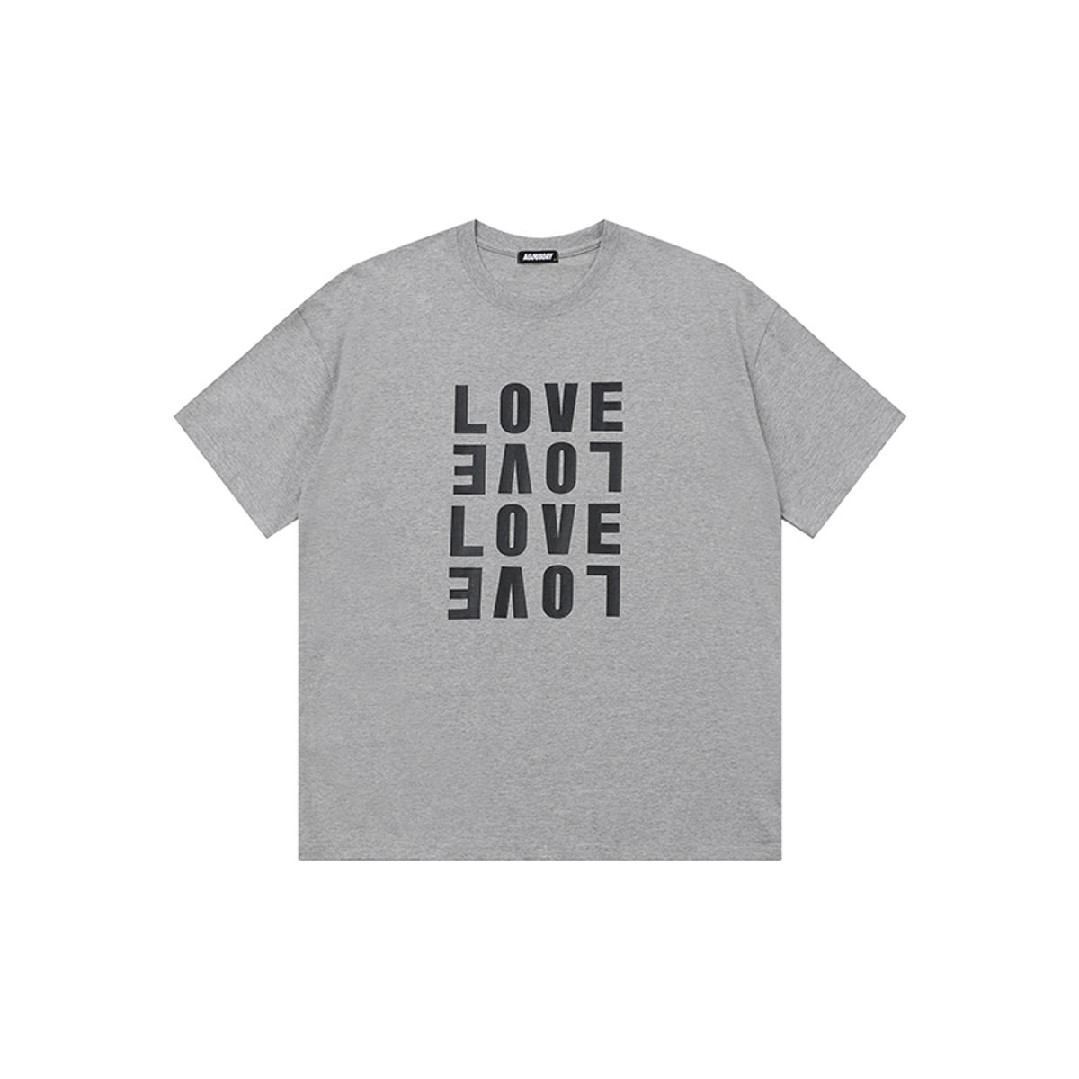 어굿데이(AGOODDAY) [UNISEX]  LOVE SWITCH TSHIRT (GRAY)
