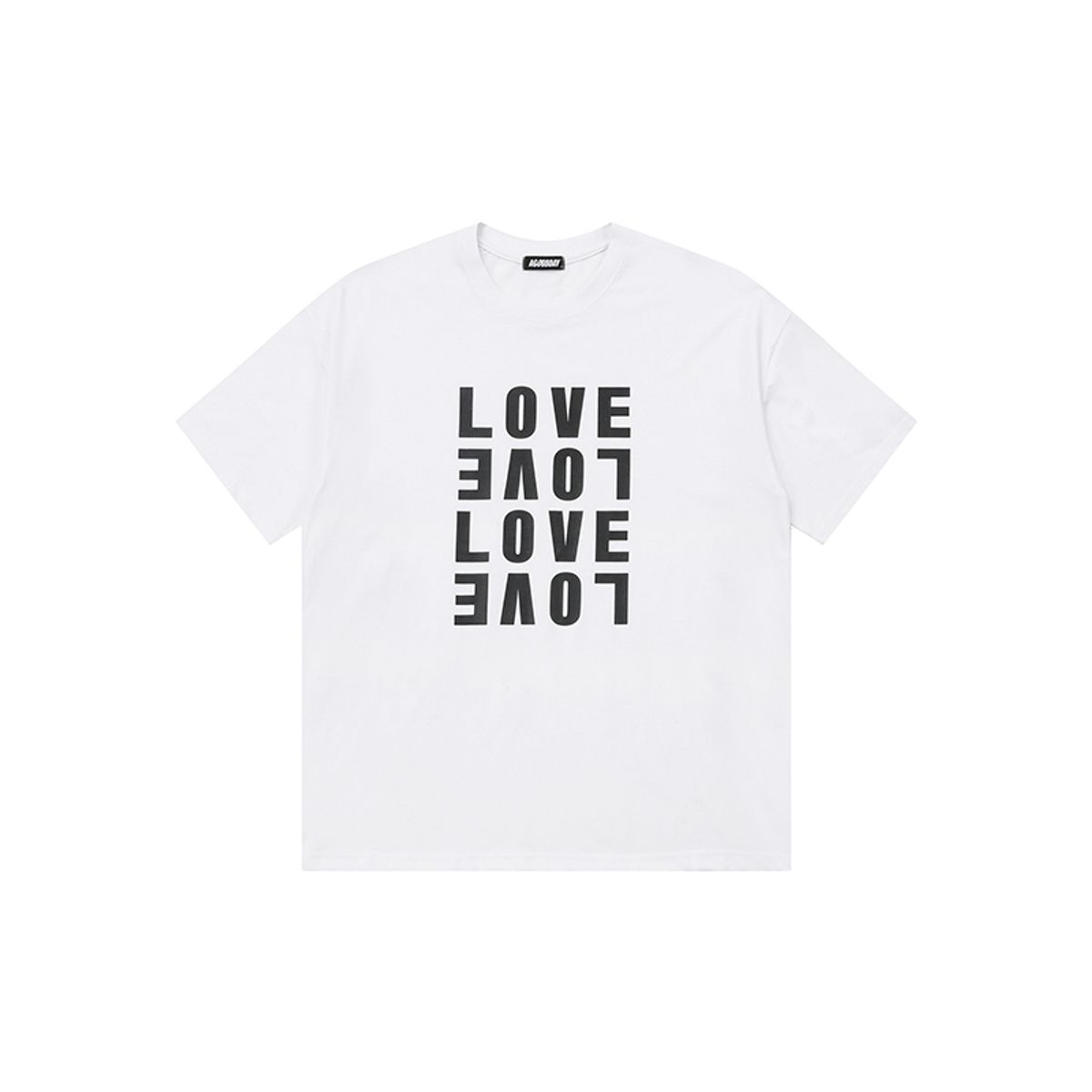 어굿데이(AGOODDAY) [UNISEX]  LOVE SWITCH TSHIRT (WHITE)