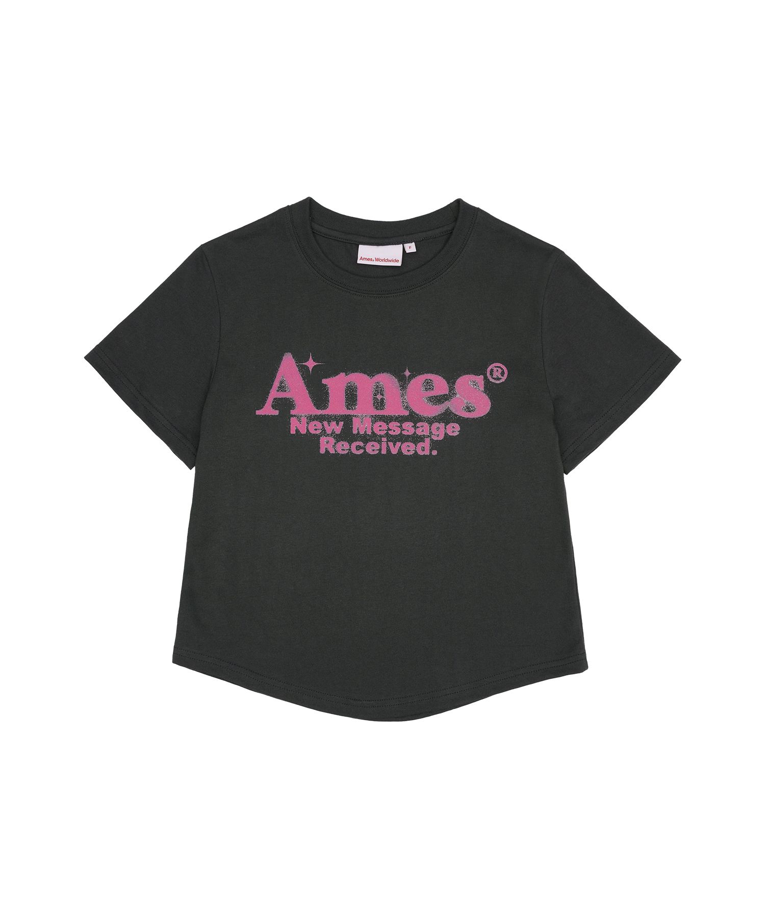 無料配送 ◆AMES-WORLDWIDE◆ ROUND HEM CROP TEE MUSINSA | AMES-WORLDWIDE ROUND HEM CROP TEE WHITE