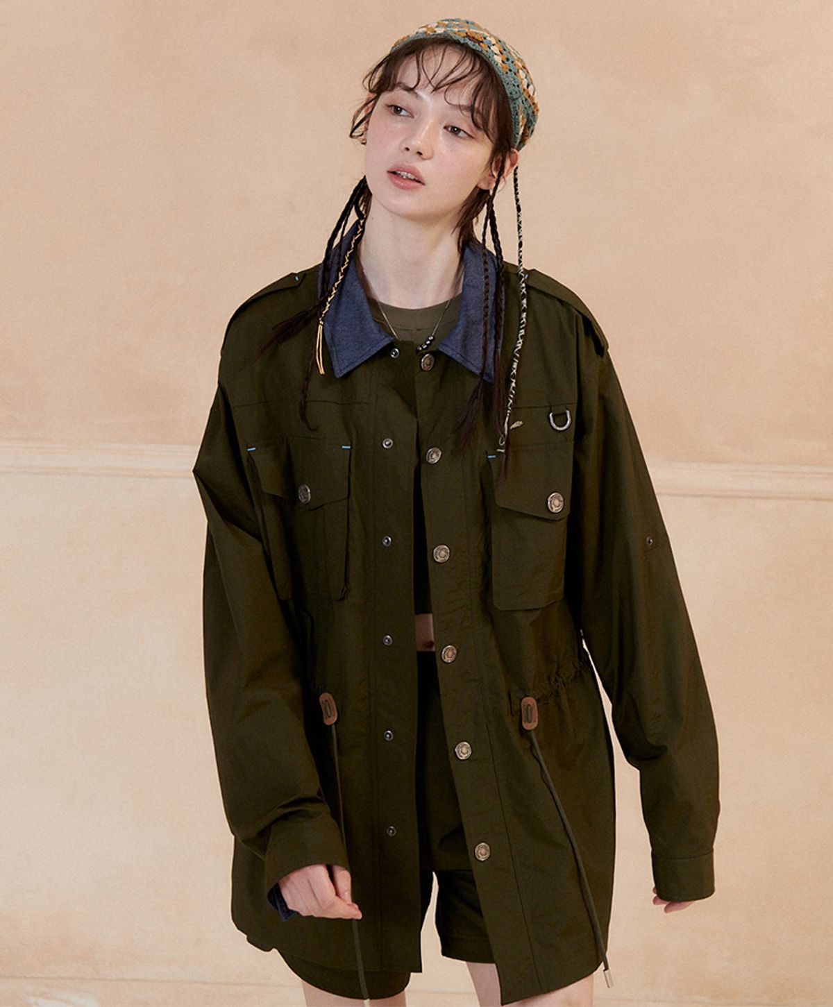누크피터(NUUKFITTER) 838 HUNTER JACKET [DARK KHAKI]