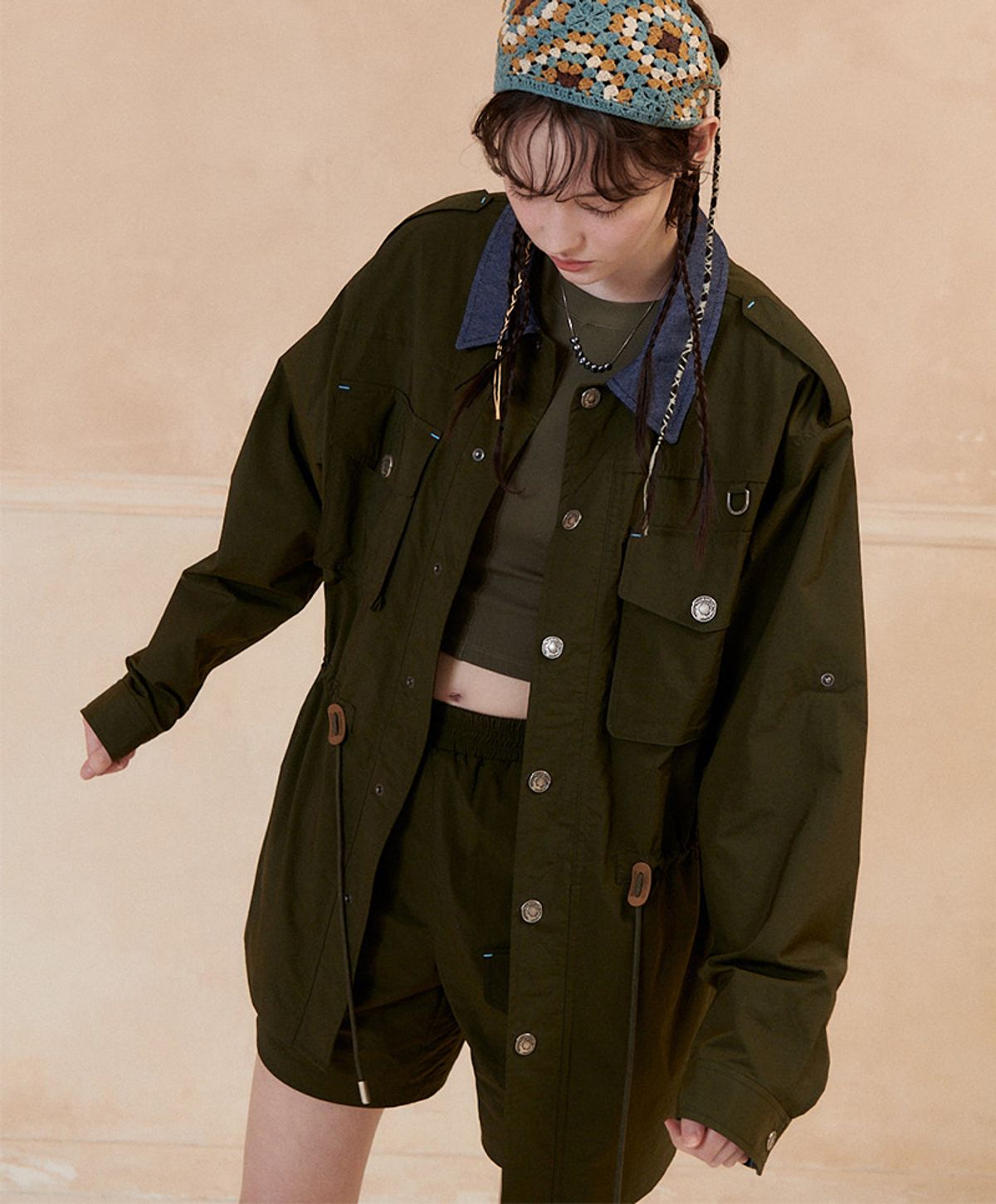 누크피터(NUUKFITTER) 838 HUNTER JACKET [DARK KHAKI]