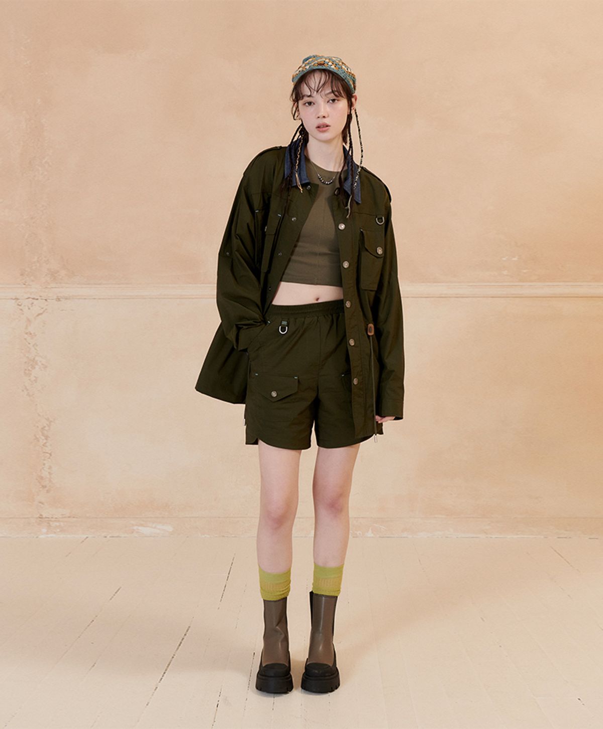 누크피터(NUUKFITTER) 838 HUNTER JACKET [DARK KHAKI]