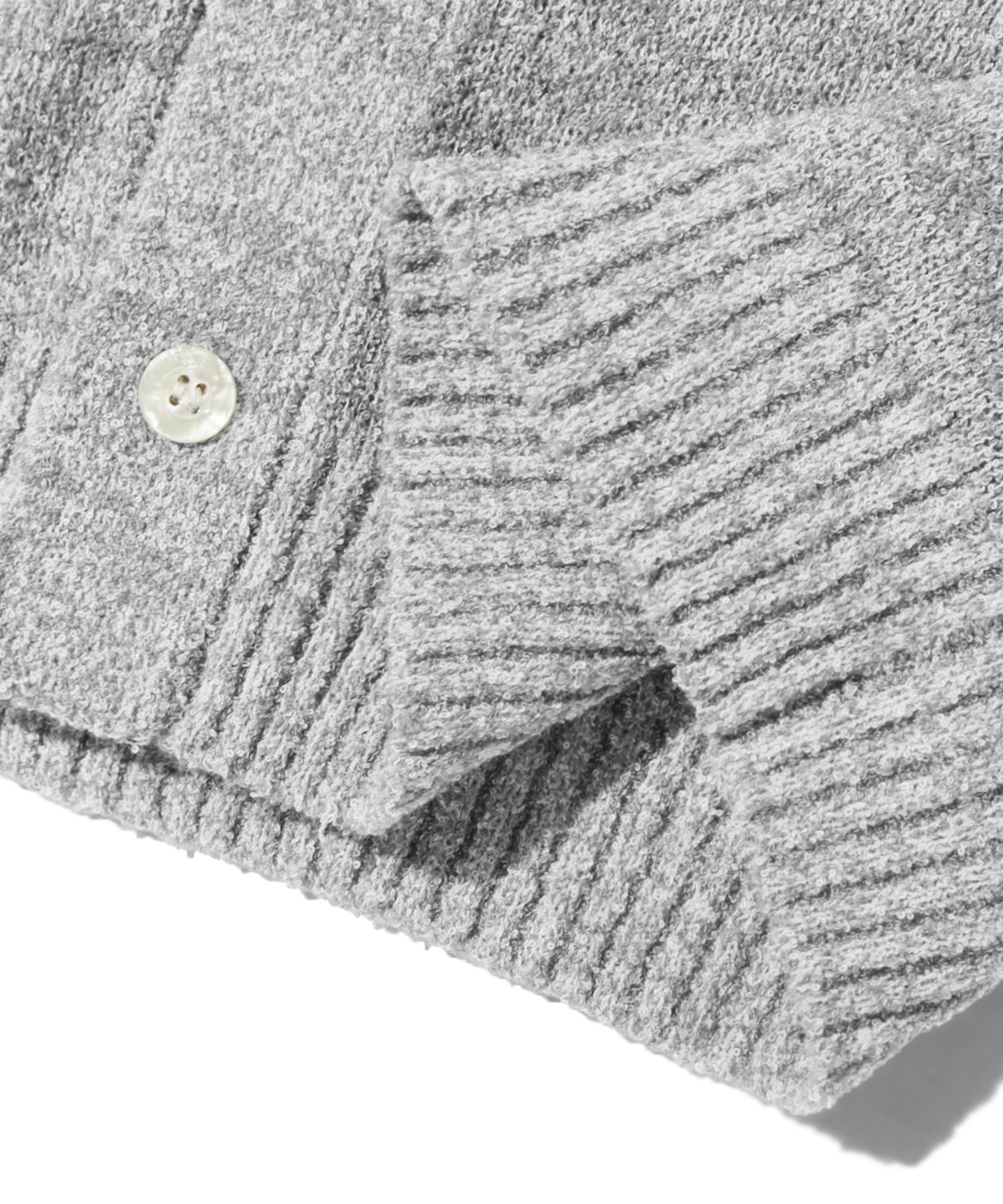 Tシャツ・カットソー TRILLION Washable boucle collar short sleeve knit MELANGE GR MUSINSA | TRILLION Washable boucle collar short-sleeved