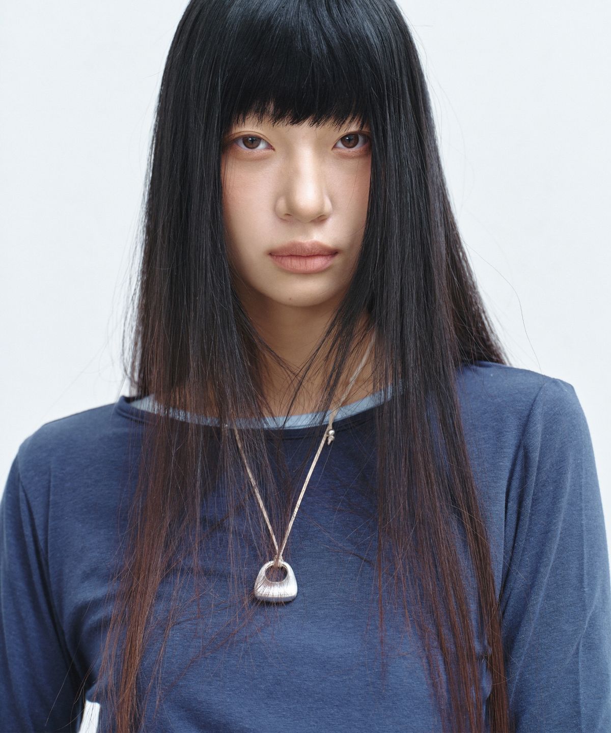 닉앤니콜(NICK&NICOLE) [ESSENTIAL] ESSENTIAL BOAT NECK TOP_NAVY