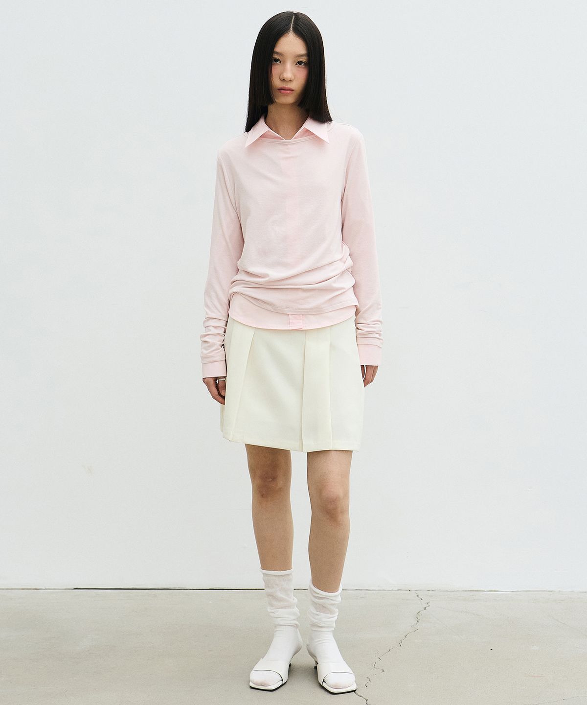 닉앤니콜(NICK&NICOLE) [ESSENTIAL] ESSENTIAL BOAT NECK TOP_PINK