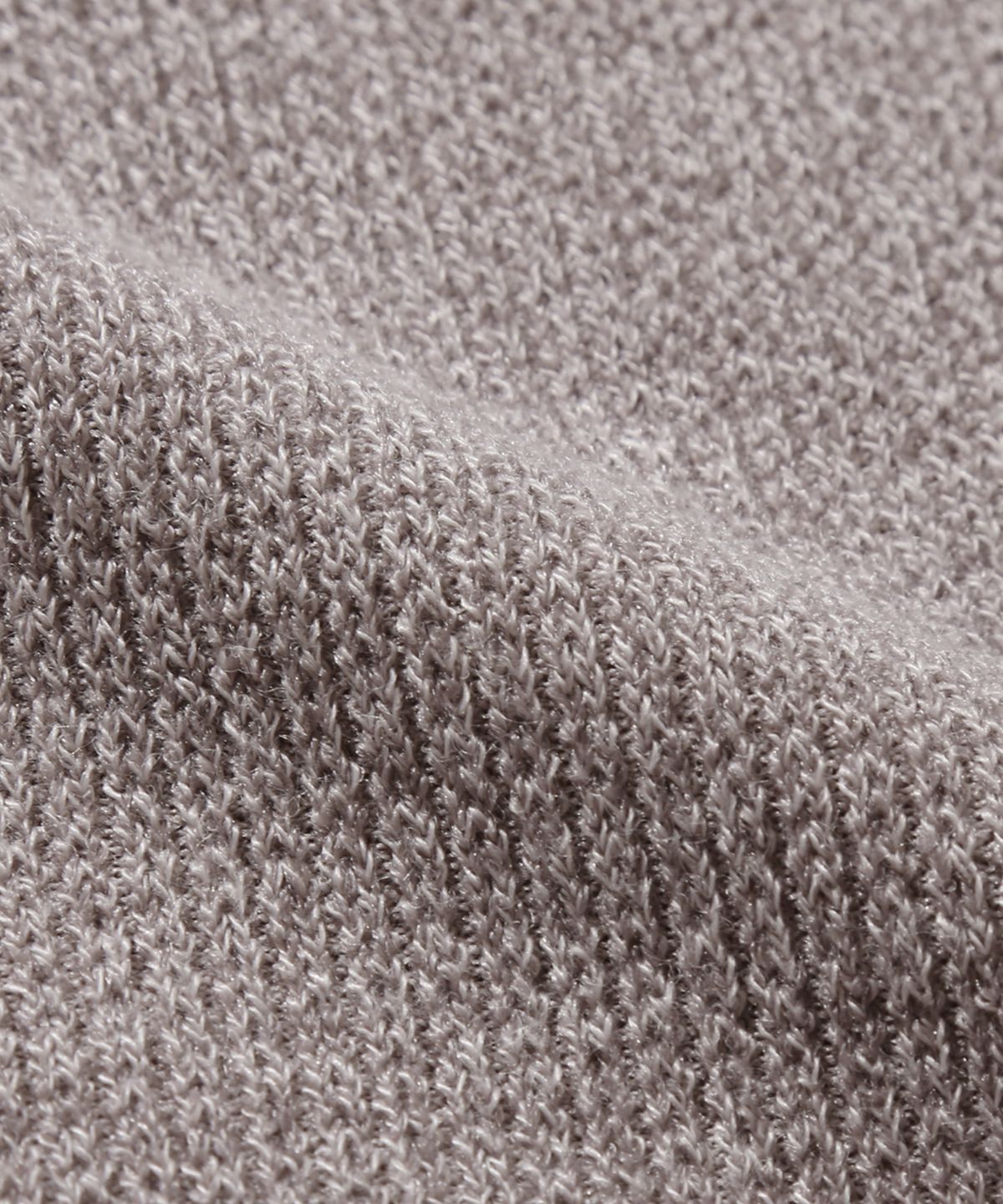 트릴리온(TRILLION) 투 톤 솔리드 크로셰 카라 반팔 (GRAYISH LAVENDER)