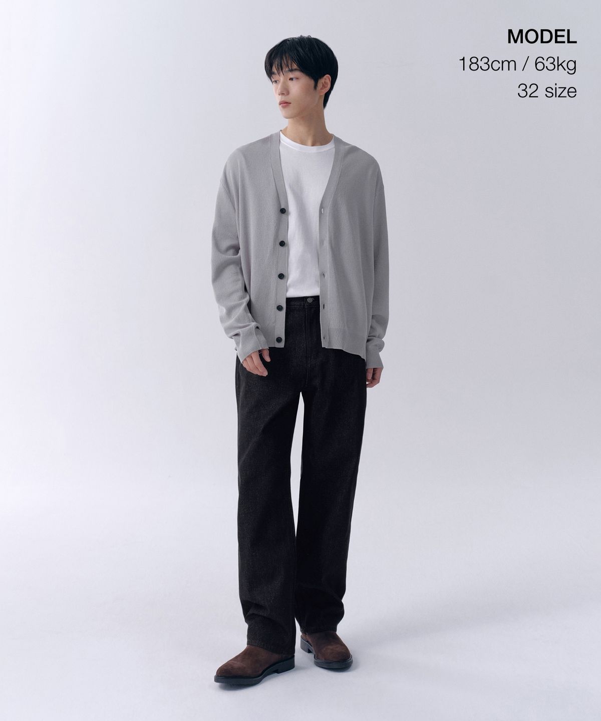 무신사 스탠다드(MUSINSA STANDARD) 레귤러 핏 데님 팬츠 [로우 블랙]