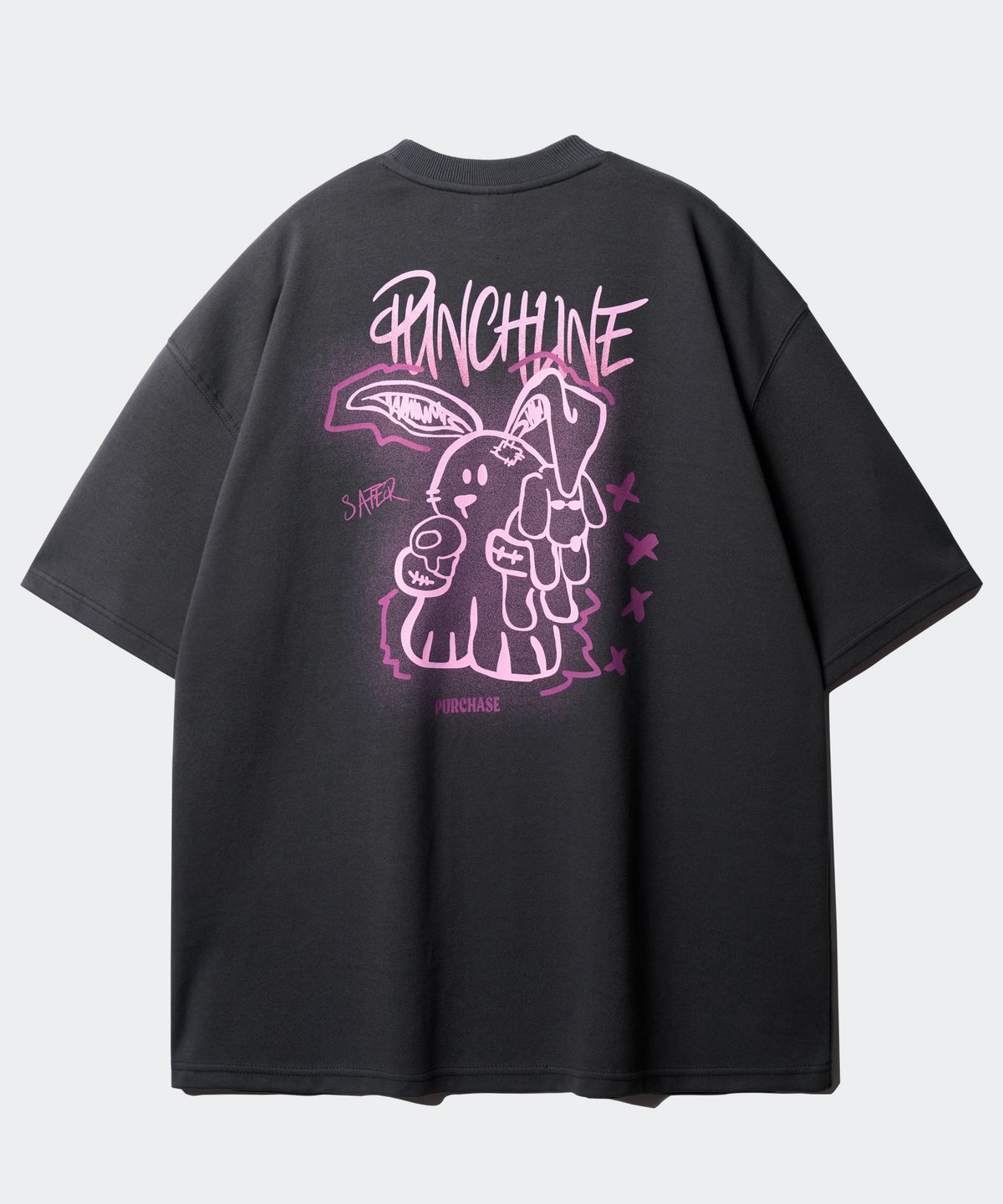 펀치라인(PUNCHLINE) 시큐어 반팔 다크그레이 ISST9142