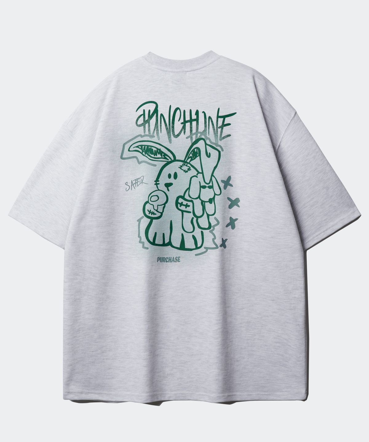 펀치라인(PUNCHLINE) 시큐어 반팔 화이트오트밀 ISST9142