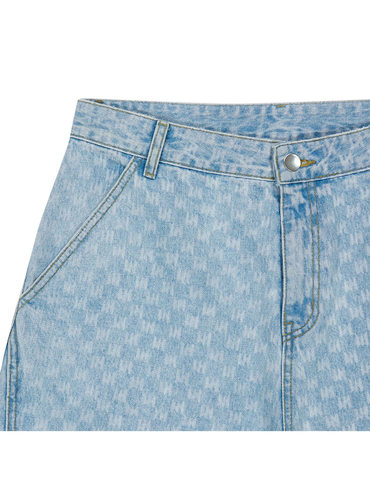 메아(MEA) LOGO ALL OVER SHORTS [BLUE]