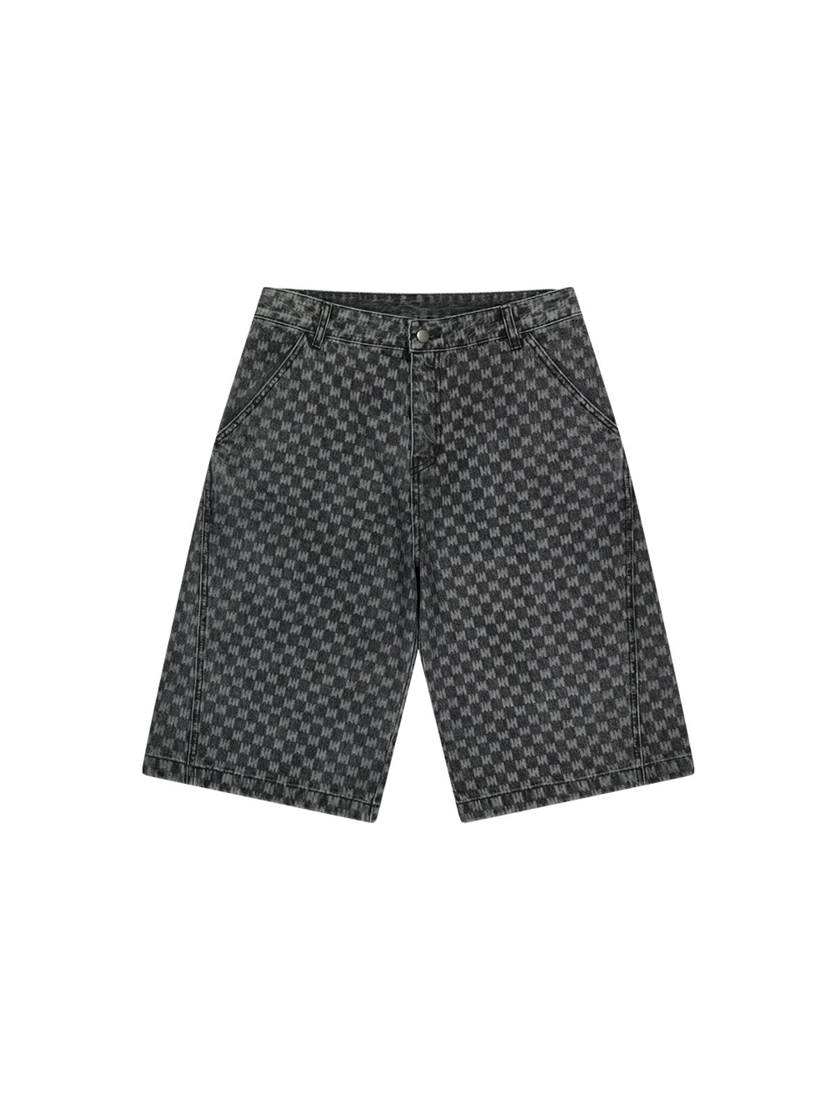 메아(MEA) LOGO ALL OVER SHORTS [BLACK]