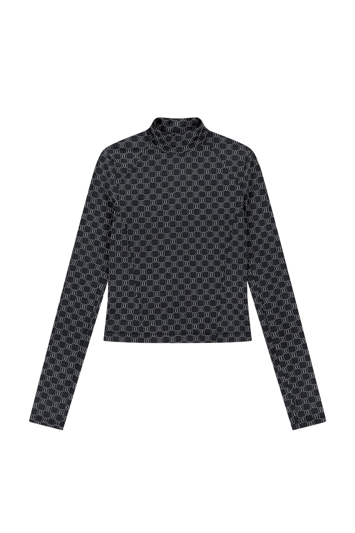 메아(MEA) ALL OVER SLIM TOP [BLACK]
