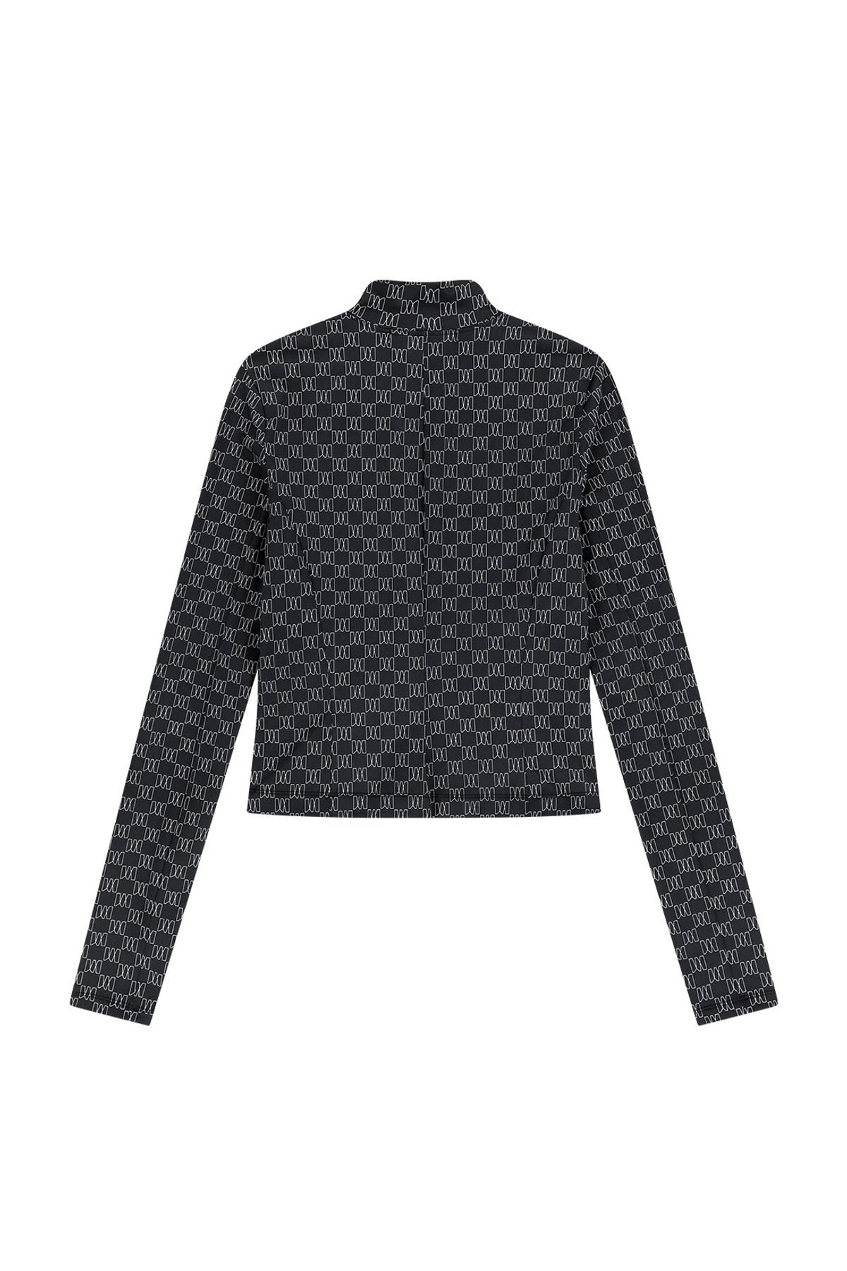 메아(MEA) ALL OVER SLIM TOP [BLACK]