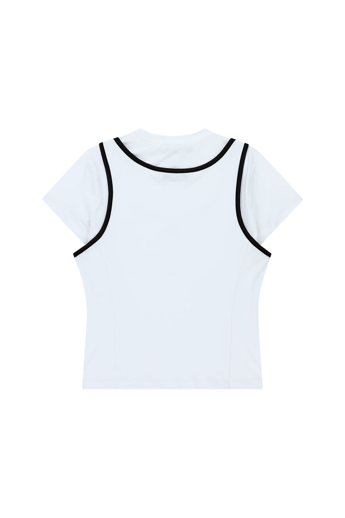 메아(MEA) LAYERED SLIM T-SHIRT [WHITE]