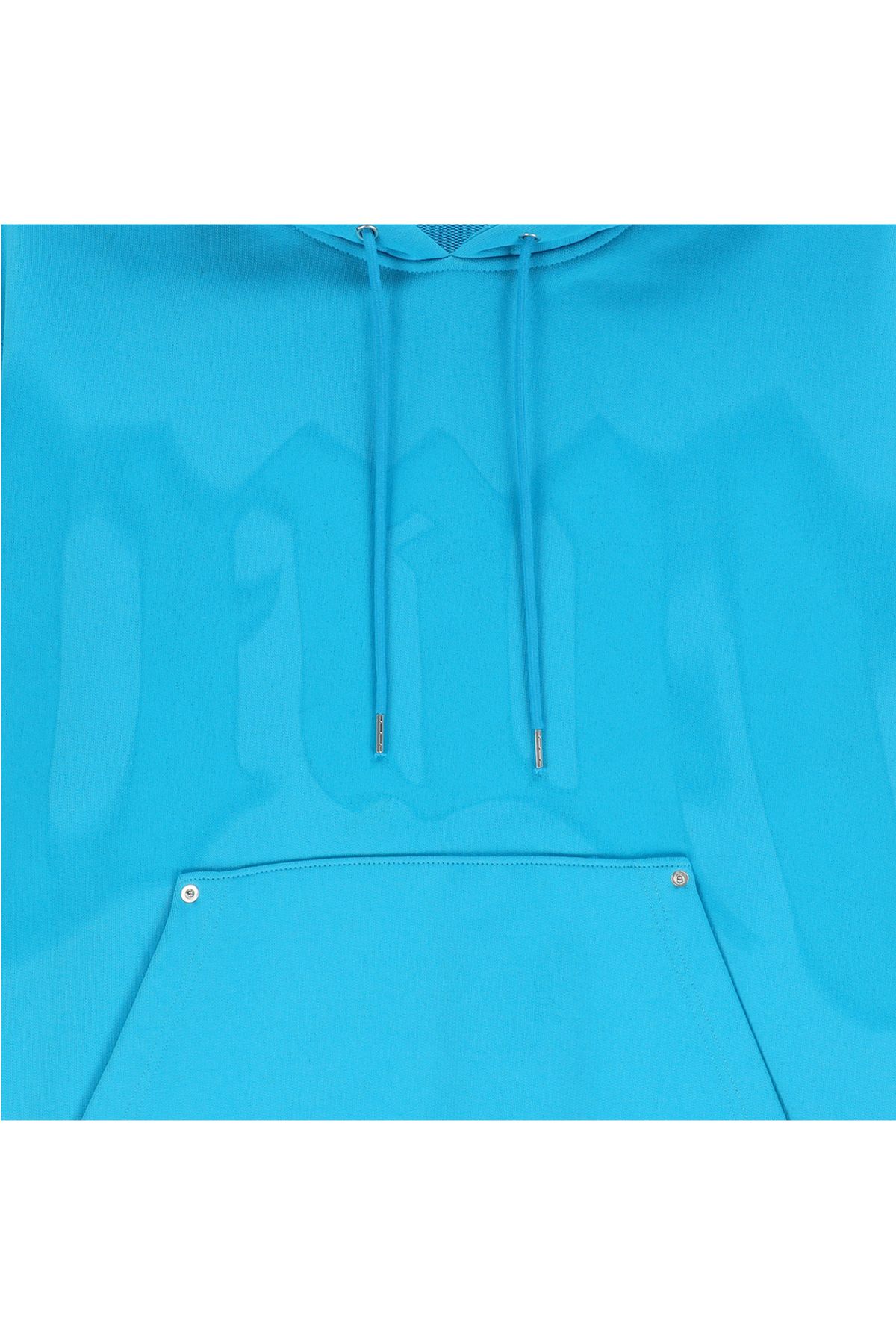메아(MEA) HOODIE W/LAYERED SLEEVES [BLUE]