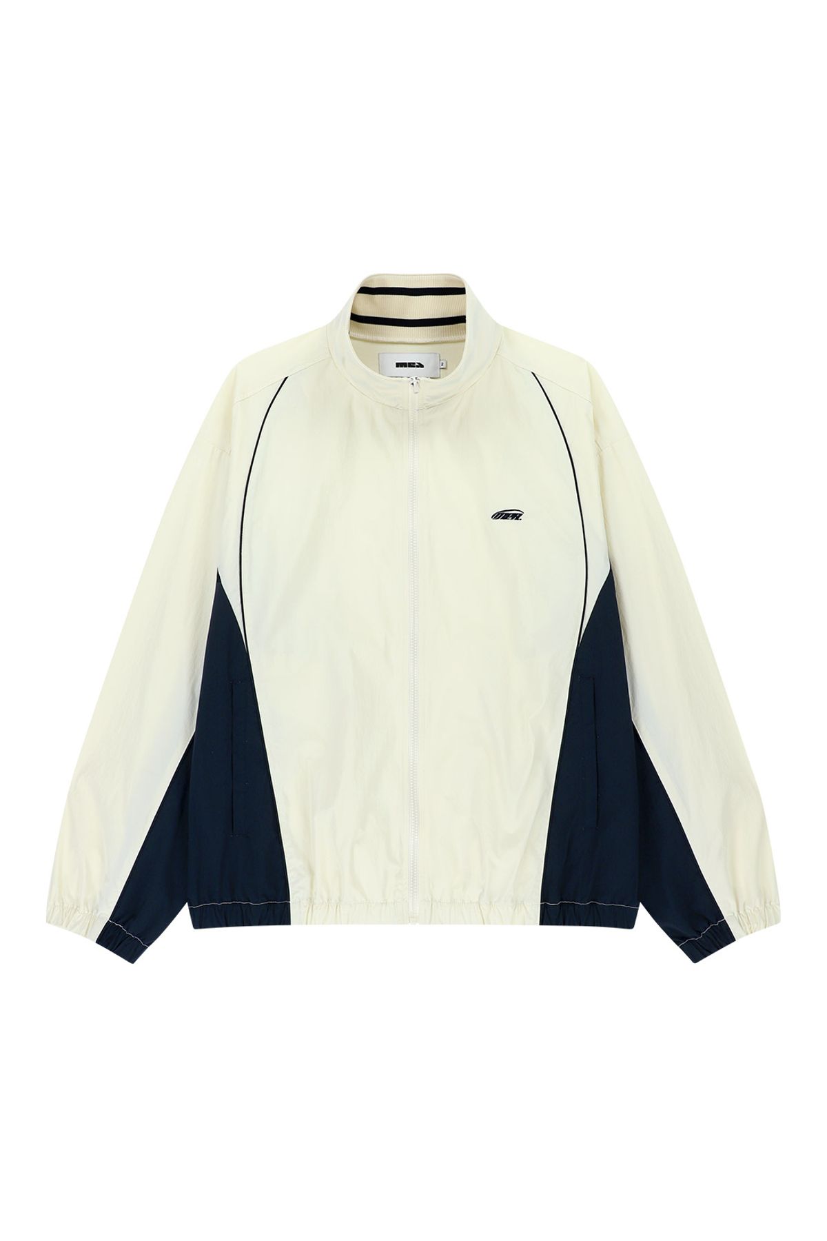 메아(MEA) KNIT NECK TRACK JACKET [IVORY]