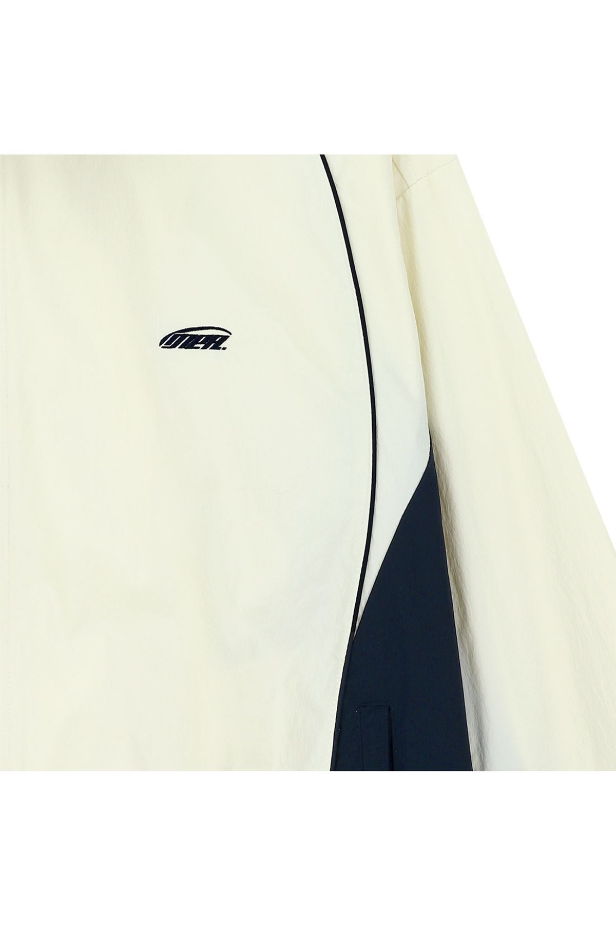메아(MEA) KNIT NECK TRACK JACKET [IVORY]