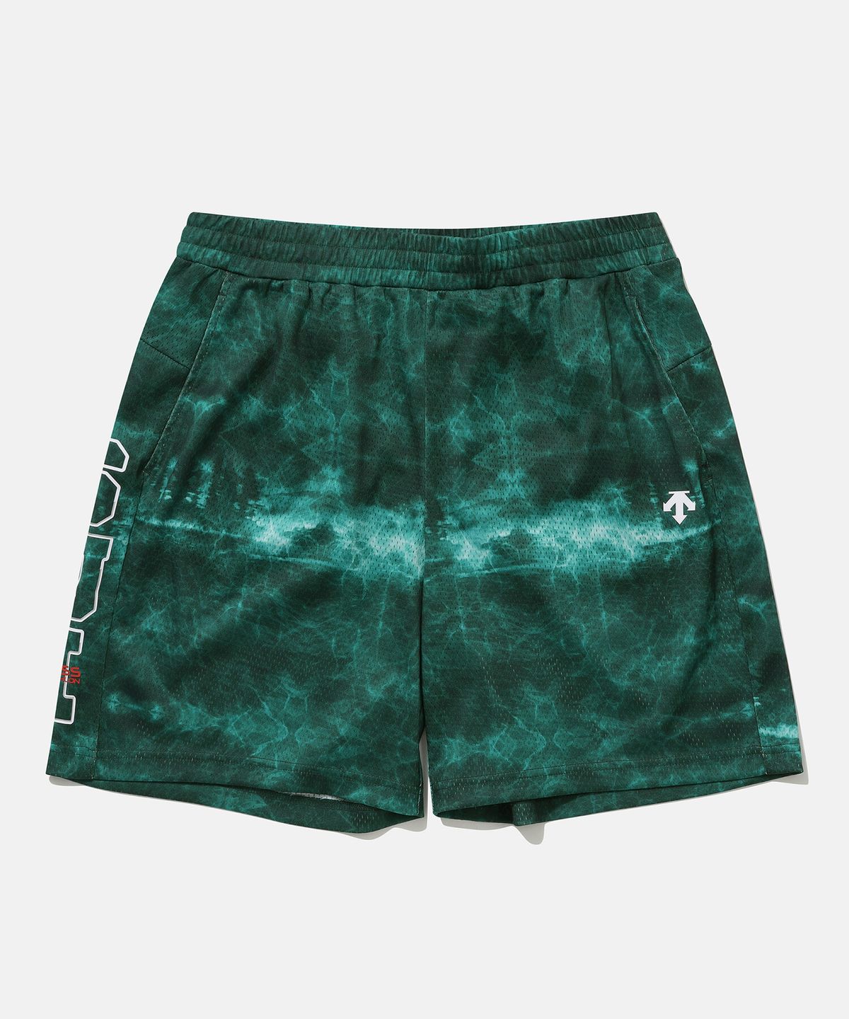 데상트(DESCENTE) SUI 팀 5부 메쉬 반바지 그린(SP221IKH51)