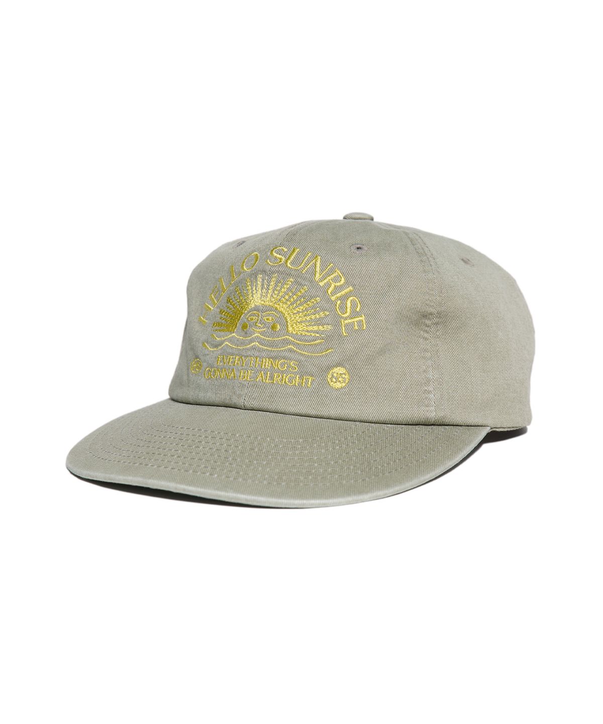헬로 선라이즈(HELLO SUNRISE) Washed HS Arch Logo 6Panel Cap_Khaki Beige