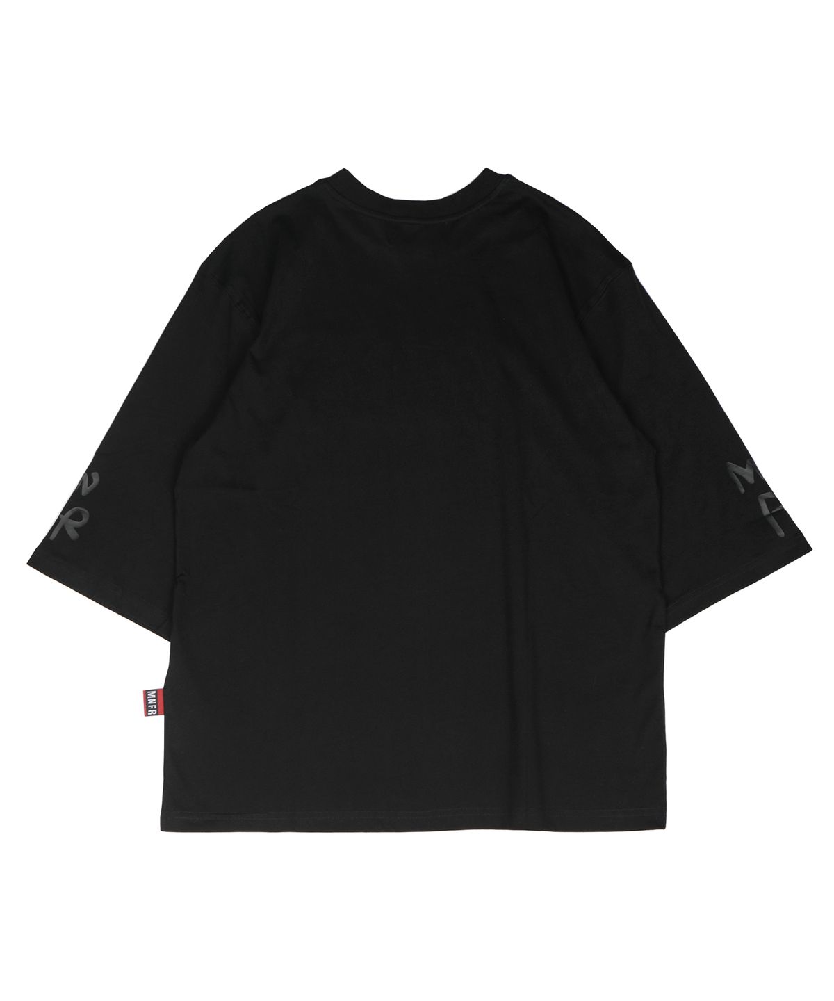 몽키플라워(Monkey Flower) 공용 키치드로잉 자수 5부소매티셔츠/MM9WTS11U4 WHITE