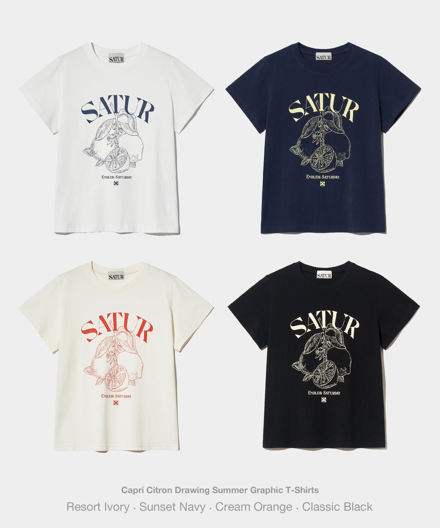 MUSINSA | SATUR (W) Capri Citron Drawing Summer Graphic