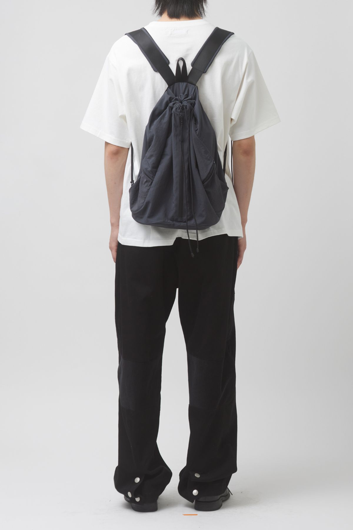 해칭룸(HATCHINGROOM) String Backpack Nylon Washed Navy