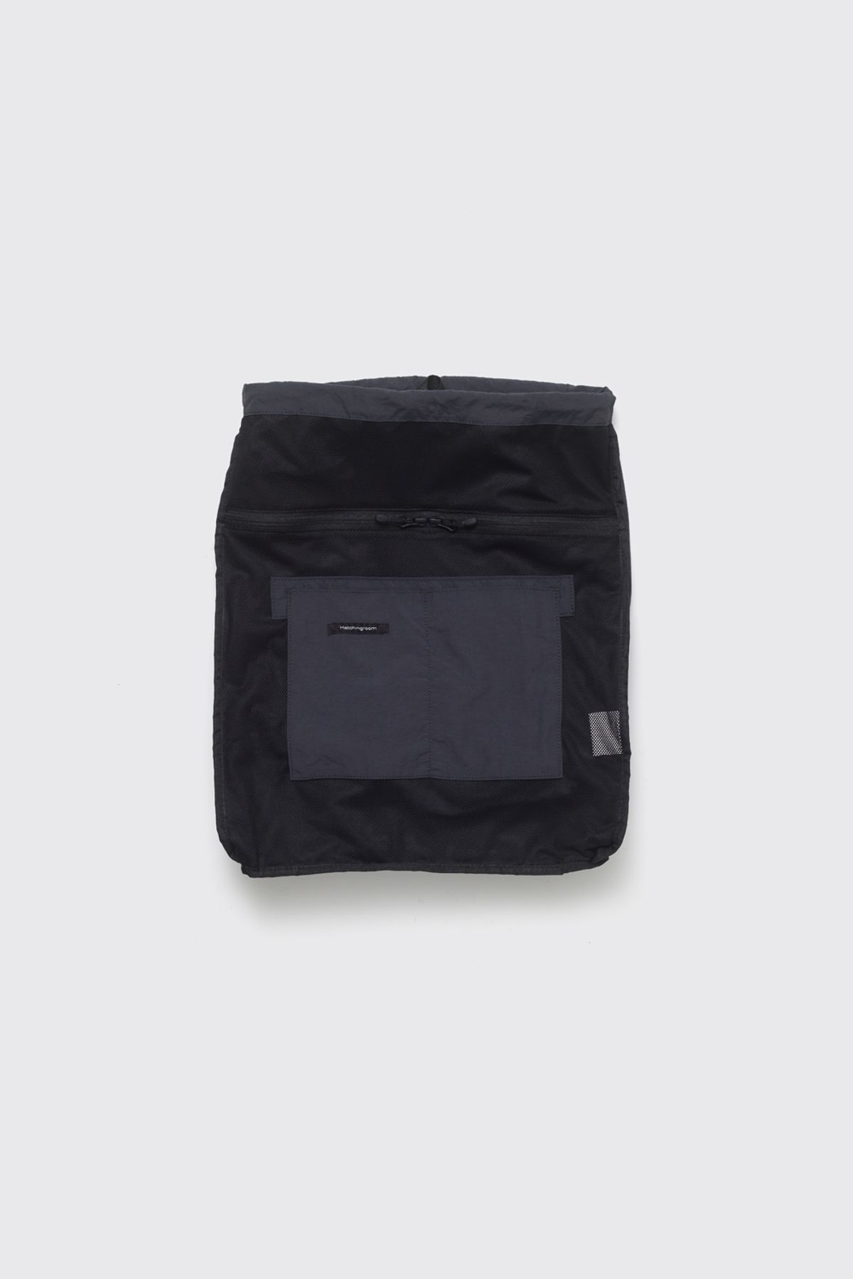 해칭룸(HATCHINGROOM) String Backpack Nylon Washed Navy