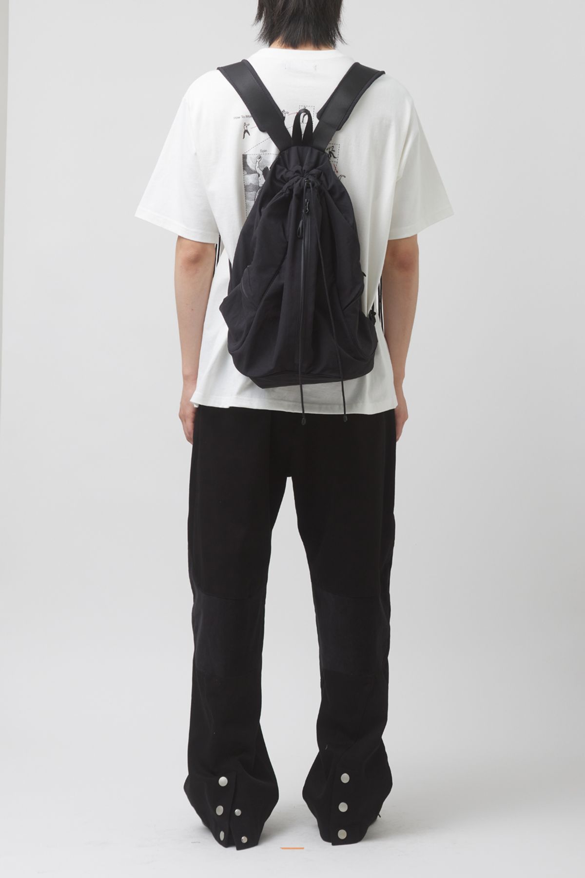 해칭룸(HATCHINGROOM) String Backpack Nylon Black